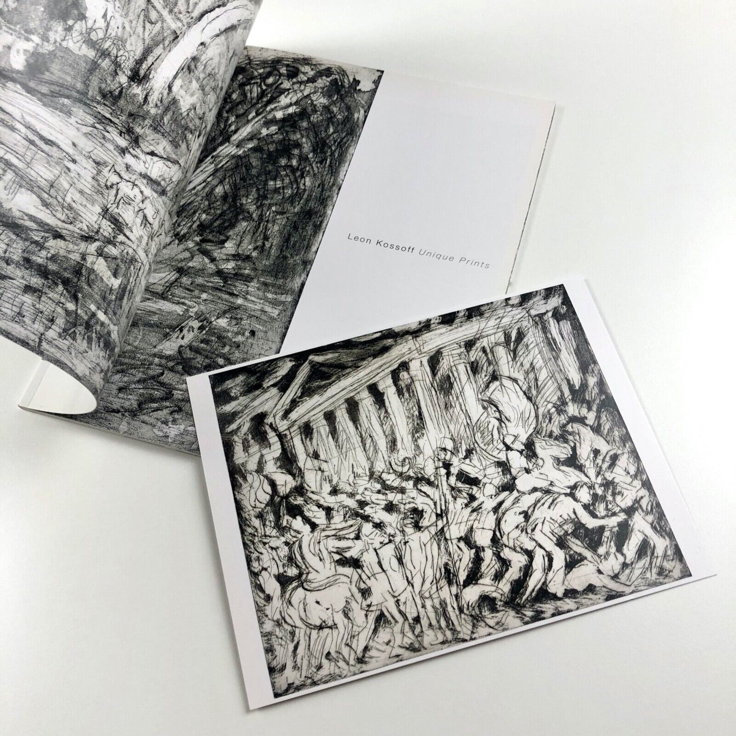 Leon Kossoff. Unique Prints From paintings at National Gallery | Art Space Gallery catalogue and private view invite, 2008