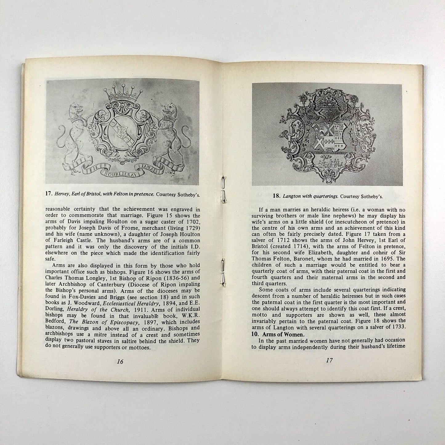 The Identification of Coats of Arms on British Silver | Hubert Chesshyre, 1978