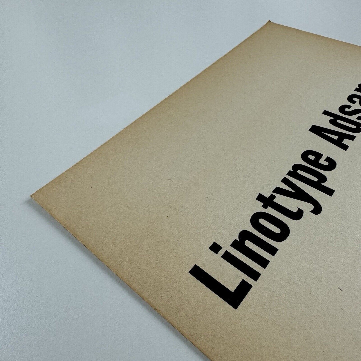 Linotype Adsans – A Sans Serif Face for Classified Advertisements | Type specimen leaflet, 1965