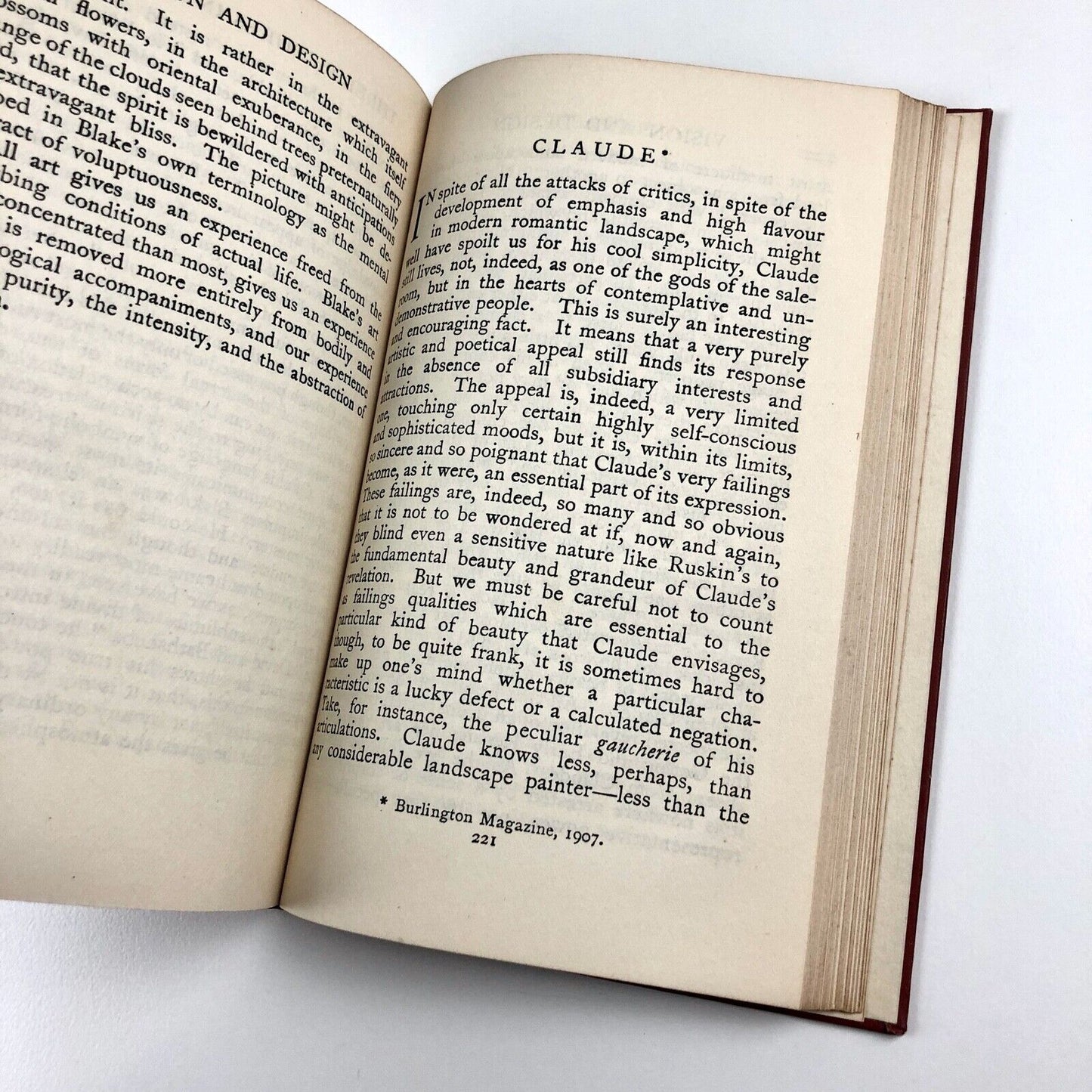 Vision and Design by Roger Fry | Chatto and Windus, 1929