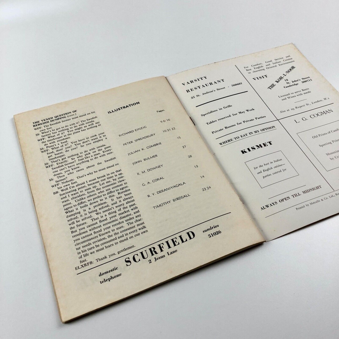 Cambridge Opinion magazine | No. 9, June 1958 | Edited by D.H.V. Brogan