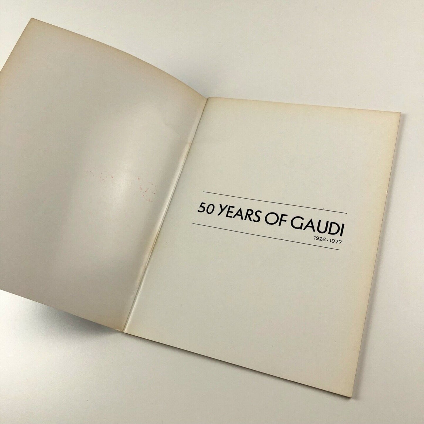 50 Years of Gaudi 1926-1977 | Ministerio de Asuntos Exteriores | Exhibition catalogue, 1977