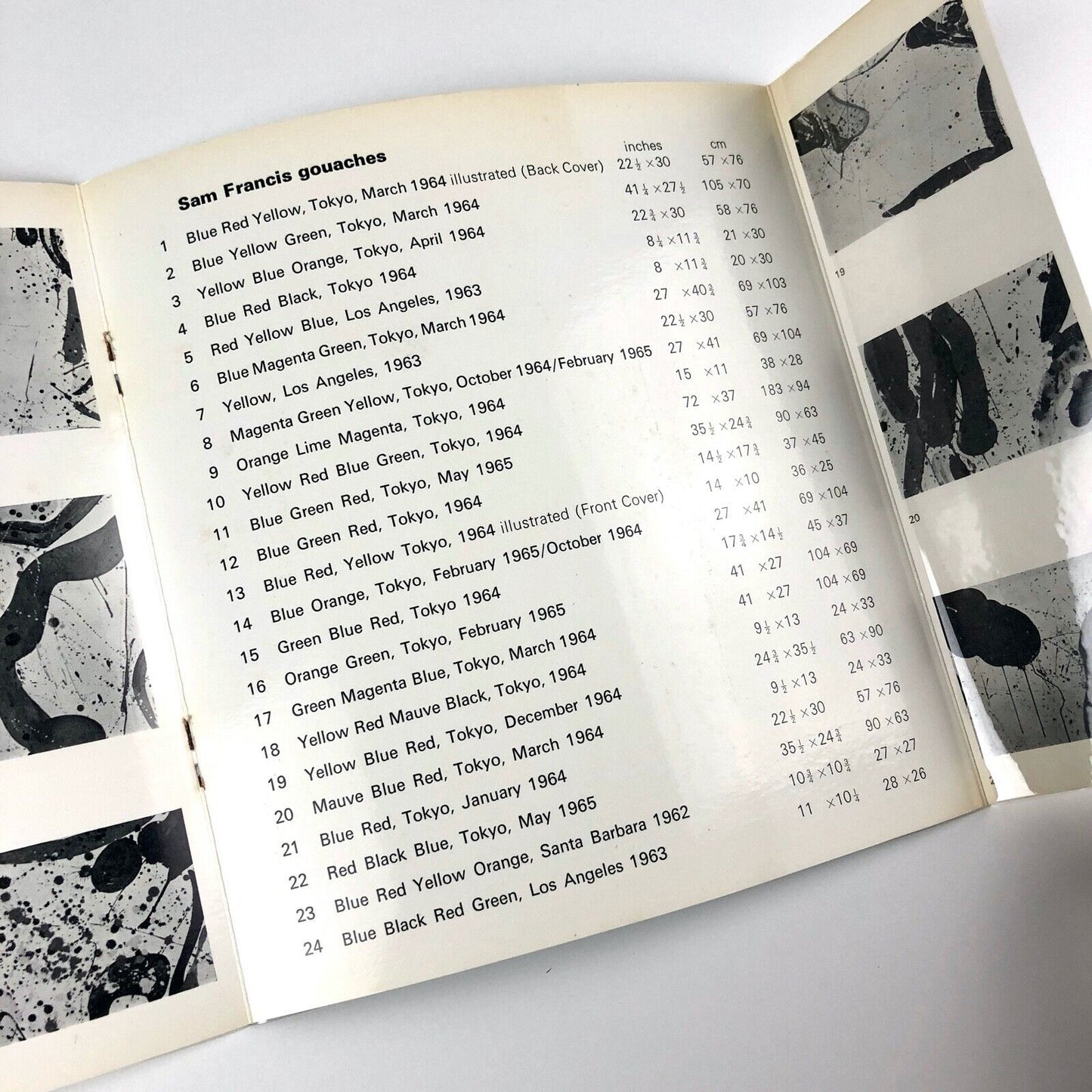 Sam Francis Gouaches | Arthur Tooth & Sons Ltd, London 1965 | Exhibition leaflet