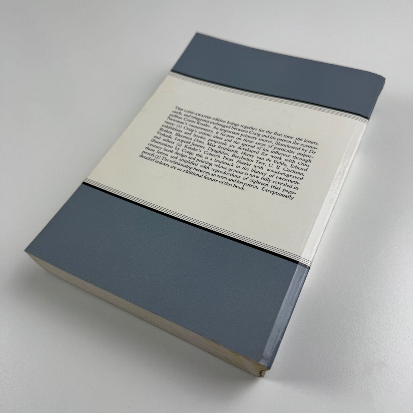 The Correspondence of Edward Gordon Craig and Count Harry Kessler ed L.M. Newman. Institute of Germanic Studies. 1995. Maney & Son, 1995