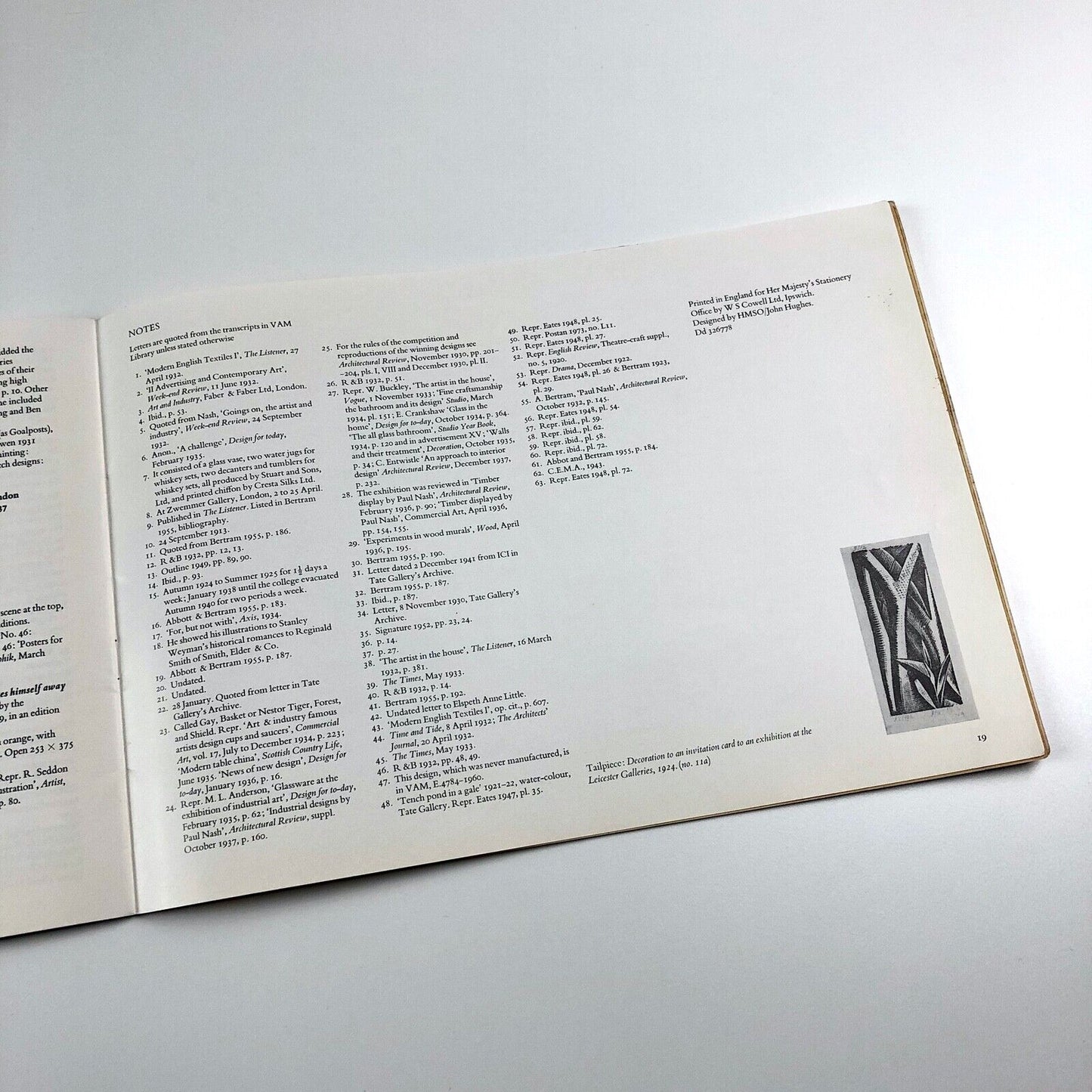 Paul Nash as Designer | Victoria & Albert Museum catalogue | Susan Lambert, 1975