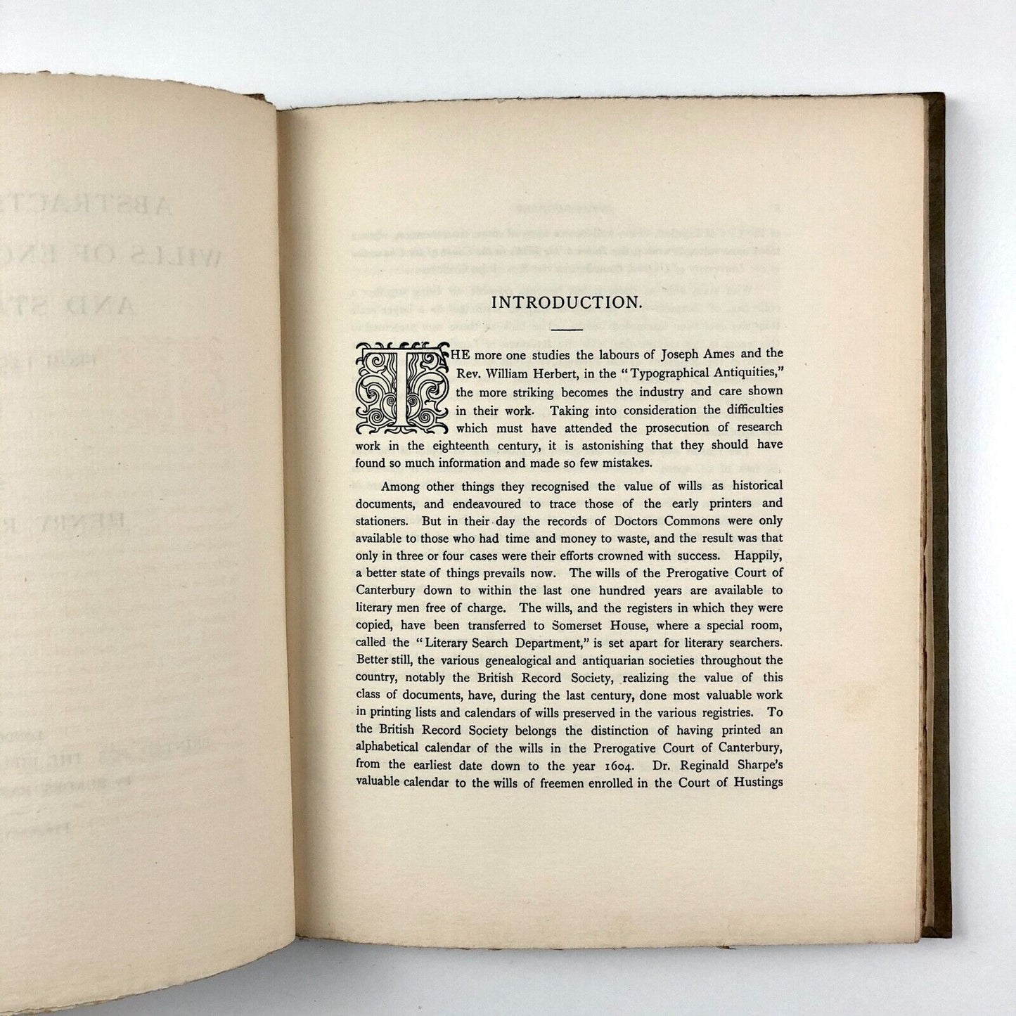 Abstracts from the Wills of English Printers and Stationers by Henry R. Plomer | Bibliographical Society, London, 1903