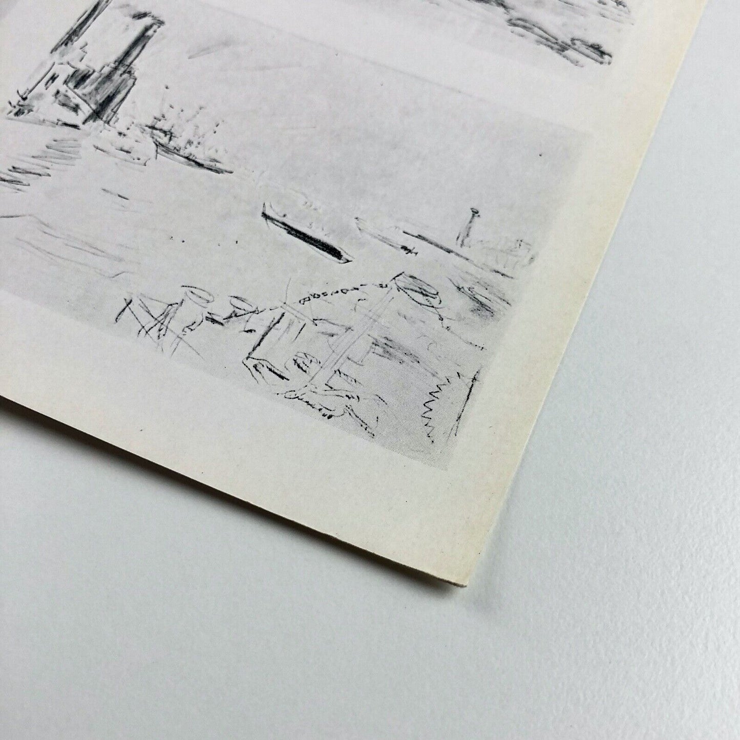 Catalogue/card for Oskar Kokoschka: London from the River Thames | Marlborough Graphics, 1967