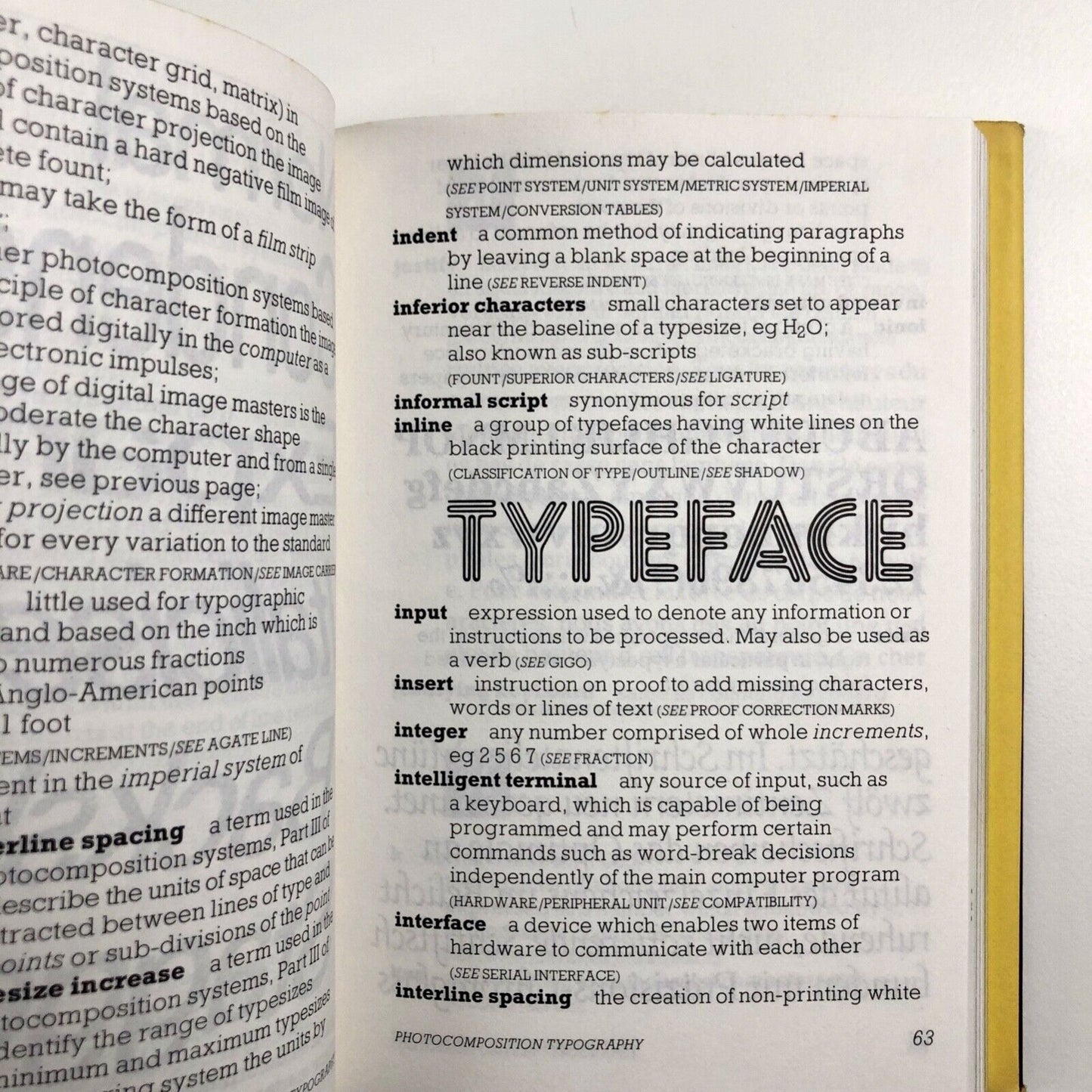 Browns Index to photocomposition, typography | written and compiled by Bruce Brown edited by Stanley Greenwood | Greenwood Publishing, 1983