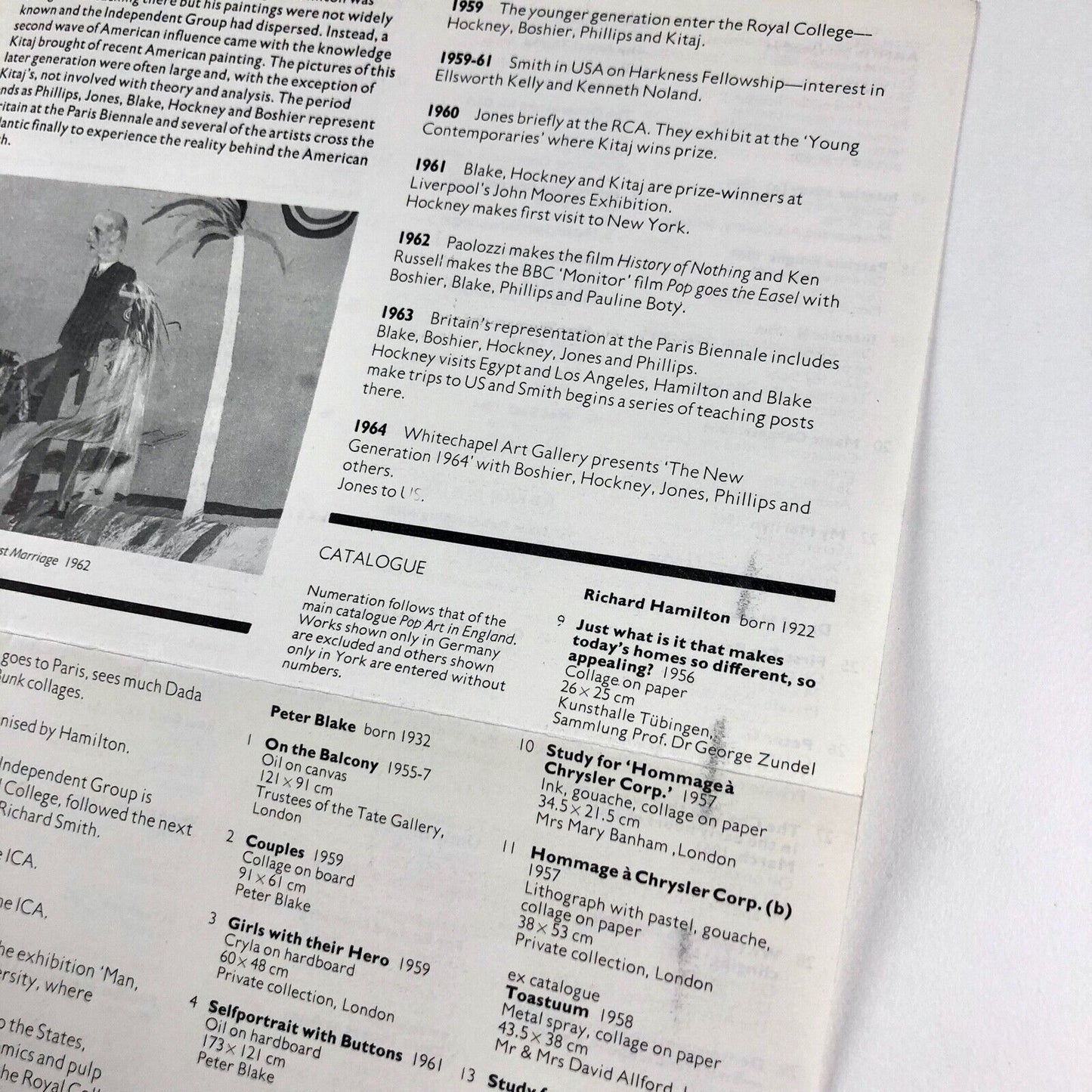 Exhibition leaflet for 'Just what is it…?' Pop Art in England 1947-63 | Arts Council / York Art Gallery, 1976
