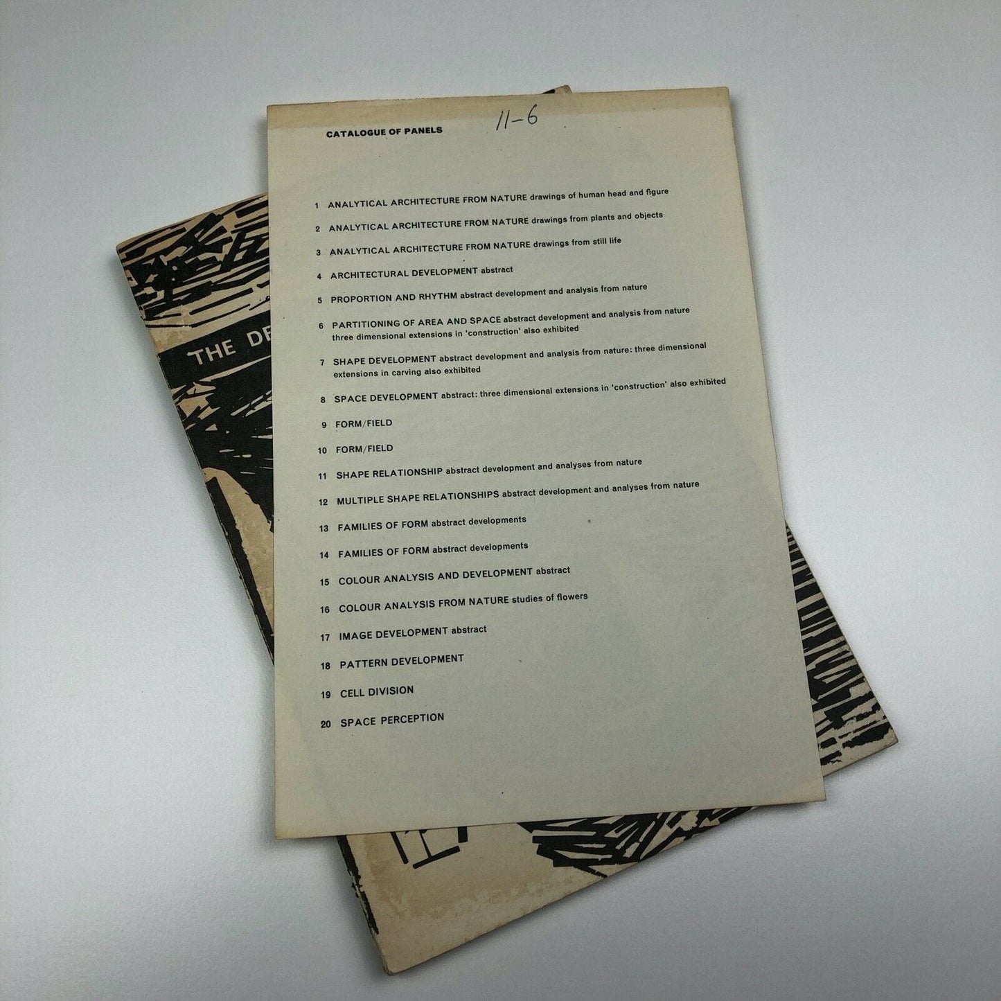 The Developing Process | Designed by Richard Hamilton | Organised by Victor Pasmore, Harry Thubron, Richard Hamilton, Tod Hudson, with Terry Frost, Alan Davie, Hubert Dalwood, Lawrence Gowing and Eric Taylor | ICA, London, 1959 | King's College, Newcastle