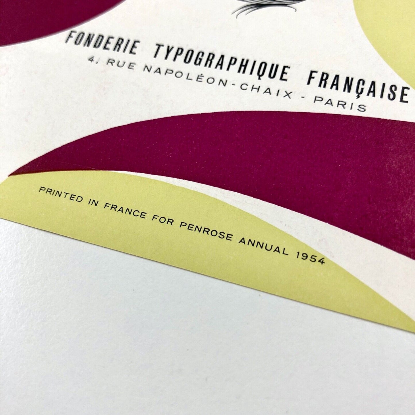 Paris - type specimen sheet | Fonderie Typographique Française | Crous-Vidal, 1954
