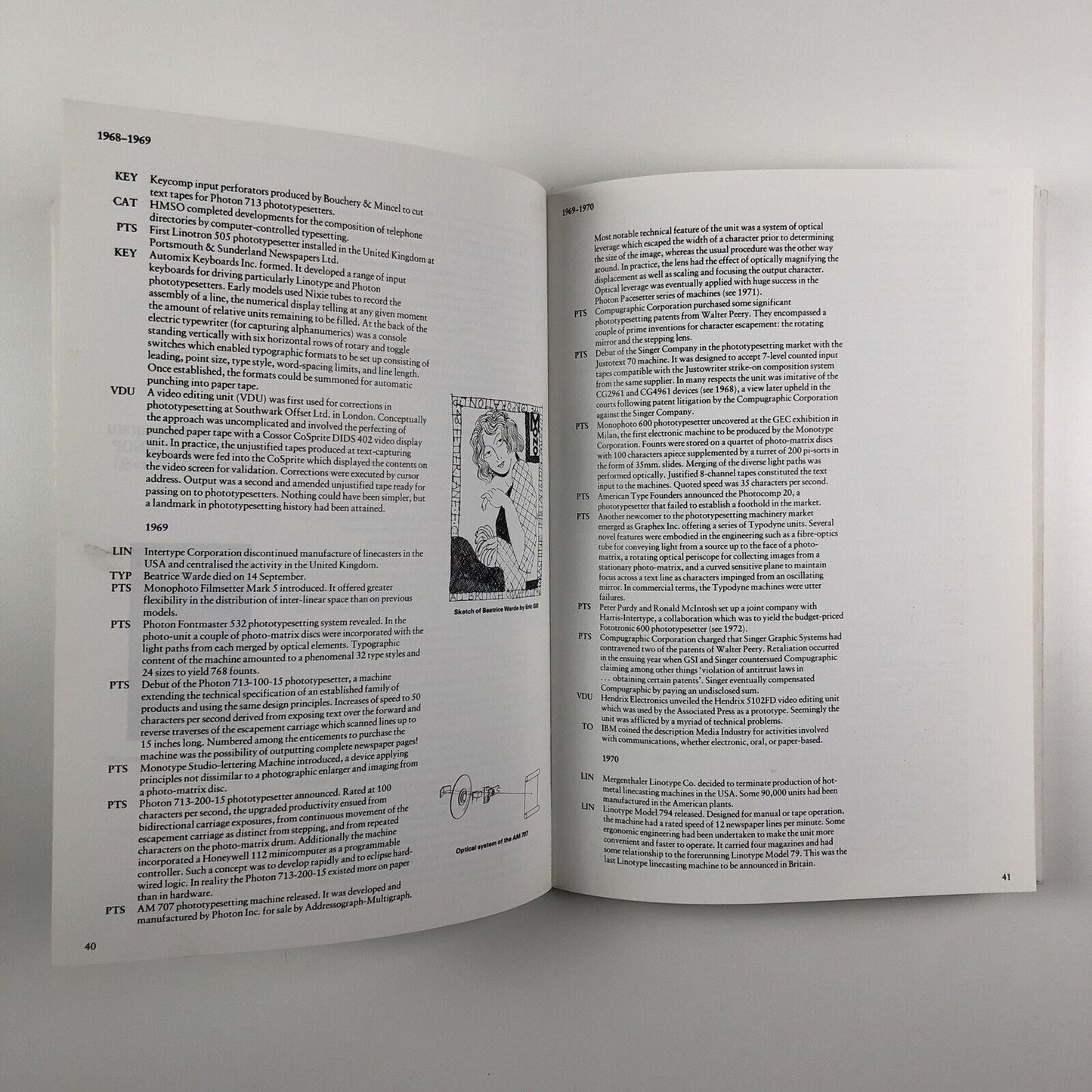 A Concise Chronology of Typesetting Developments 1886-1986 by L.W. Wallis 1988