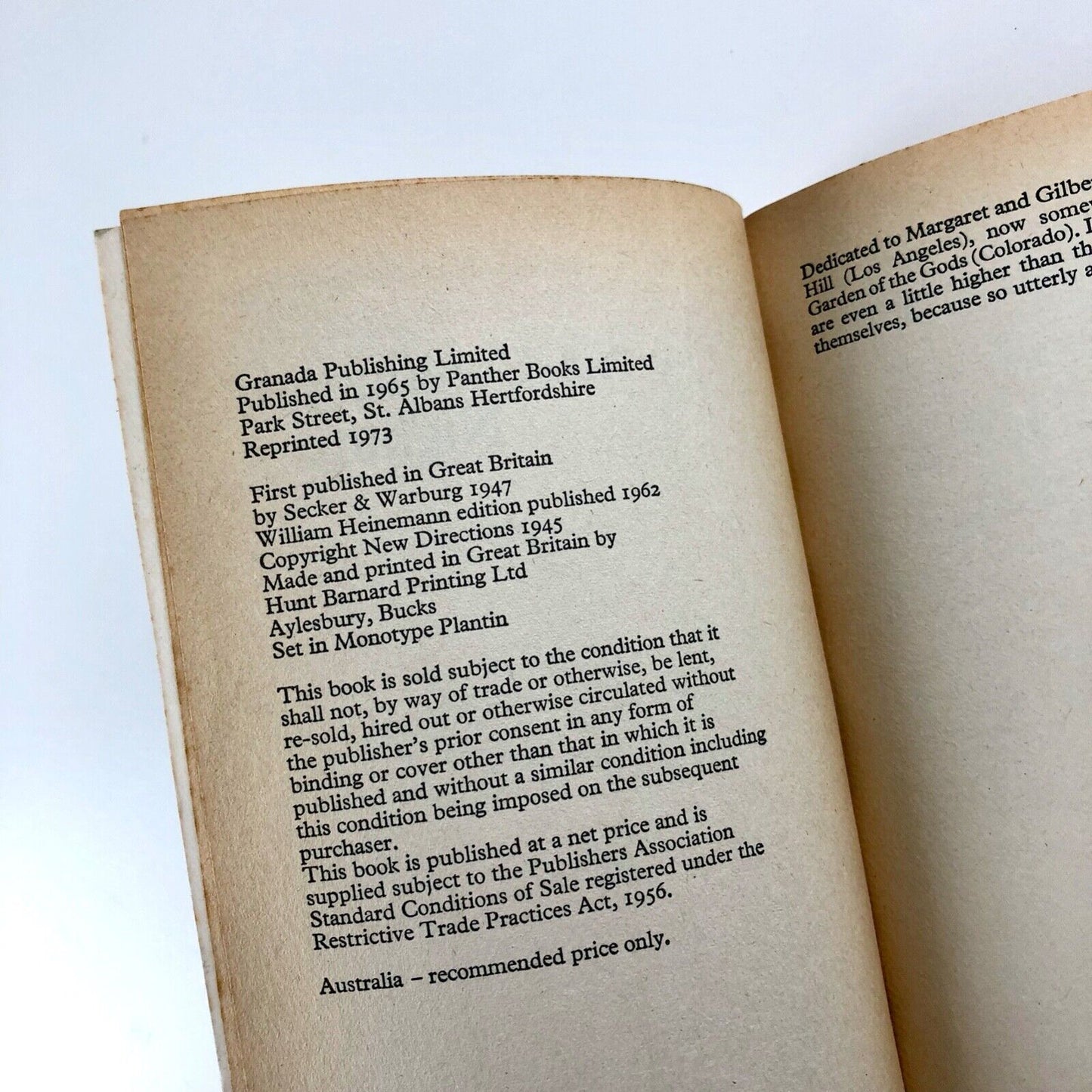 The Air-Conditioned Nightmare by Henry Miller | Panther Books, 1973