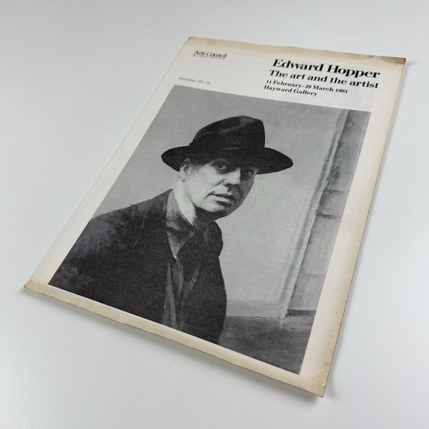 Folding sheet/gallery guide for Edward Hopper. The art and the artist |The Hayward Gallery, Arts Council, 1981