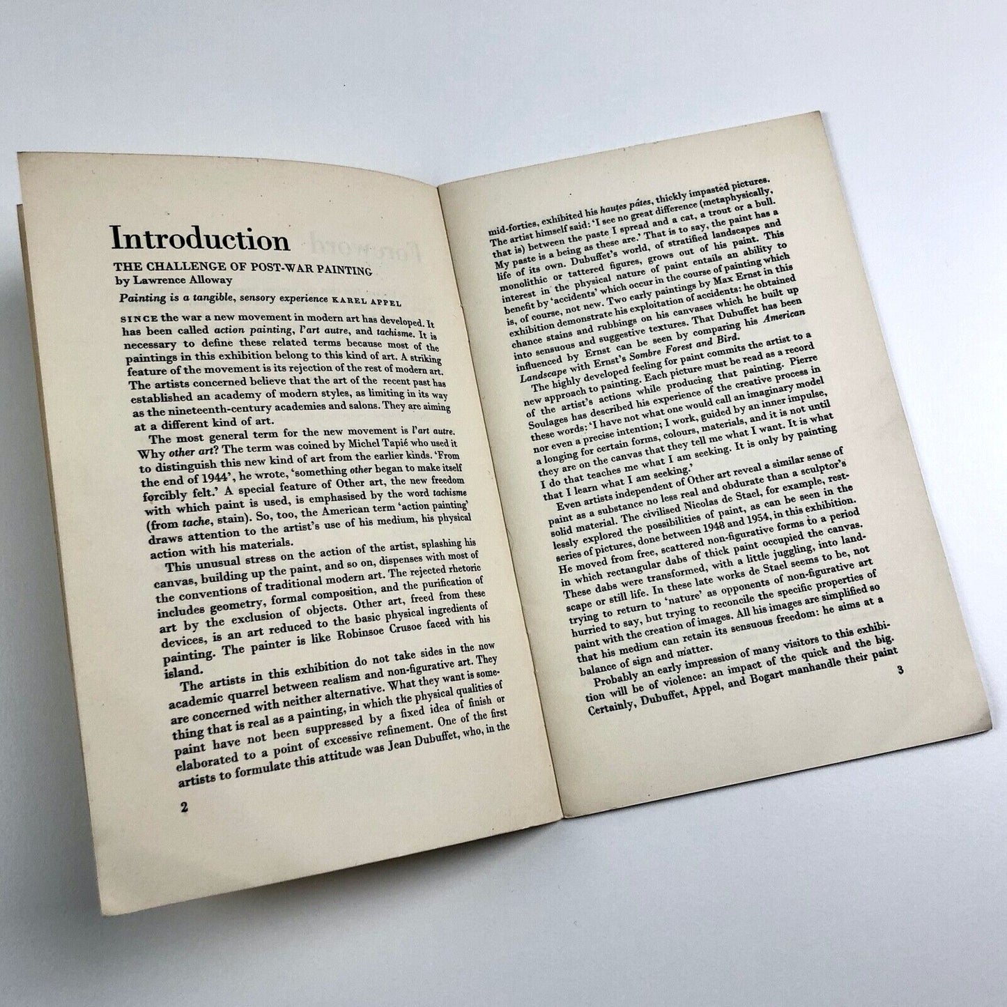 New Trends in Painting | Arts Council of Great Britain exhibition catalogue, 1956