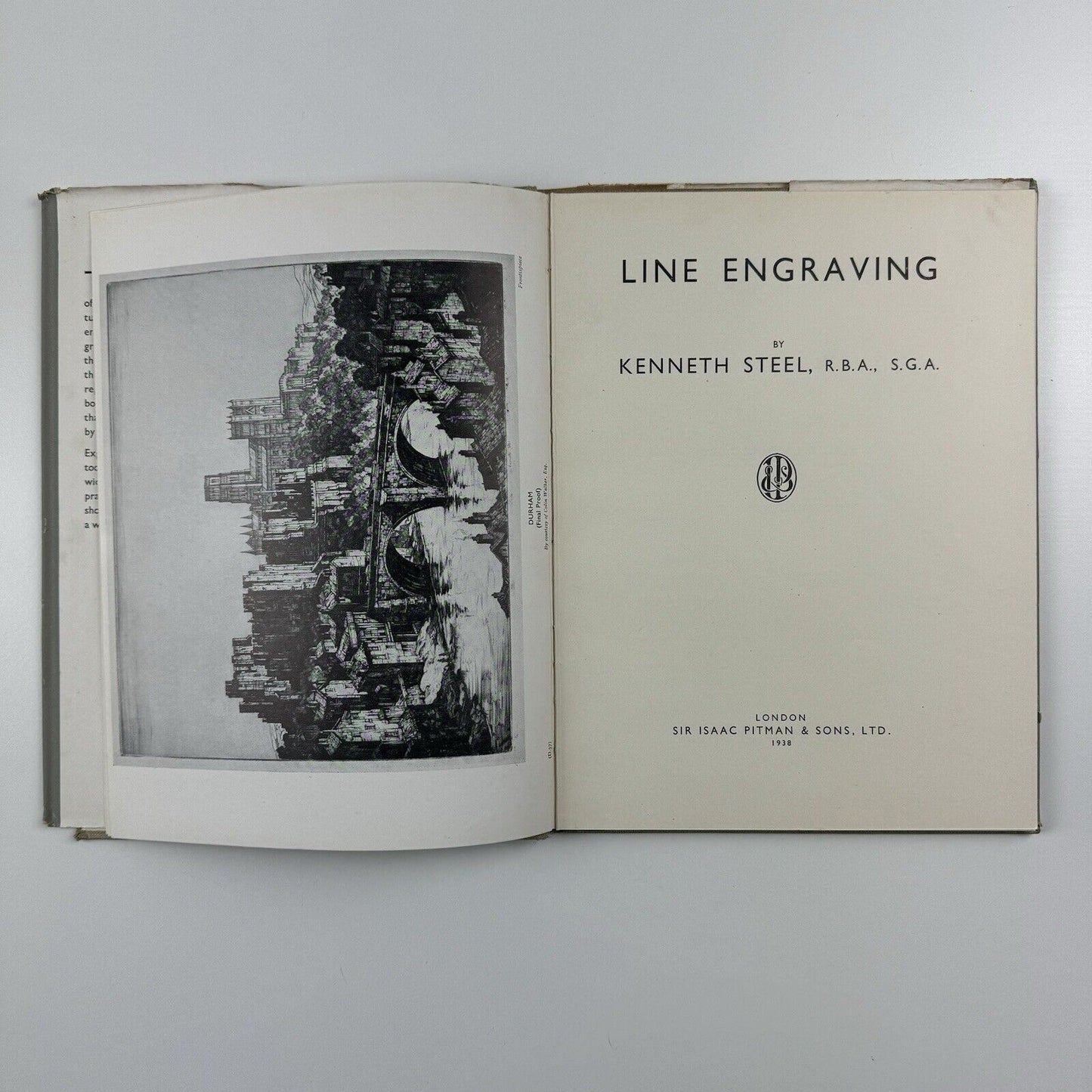 Line Engraving by Kenneth Steel | The Student's Art Book | Sir Isaac Pitman & Co, 1938