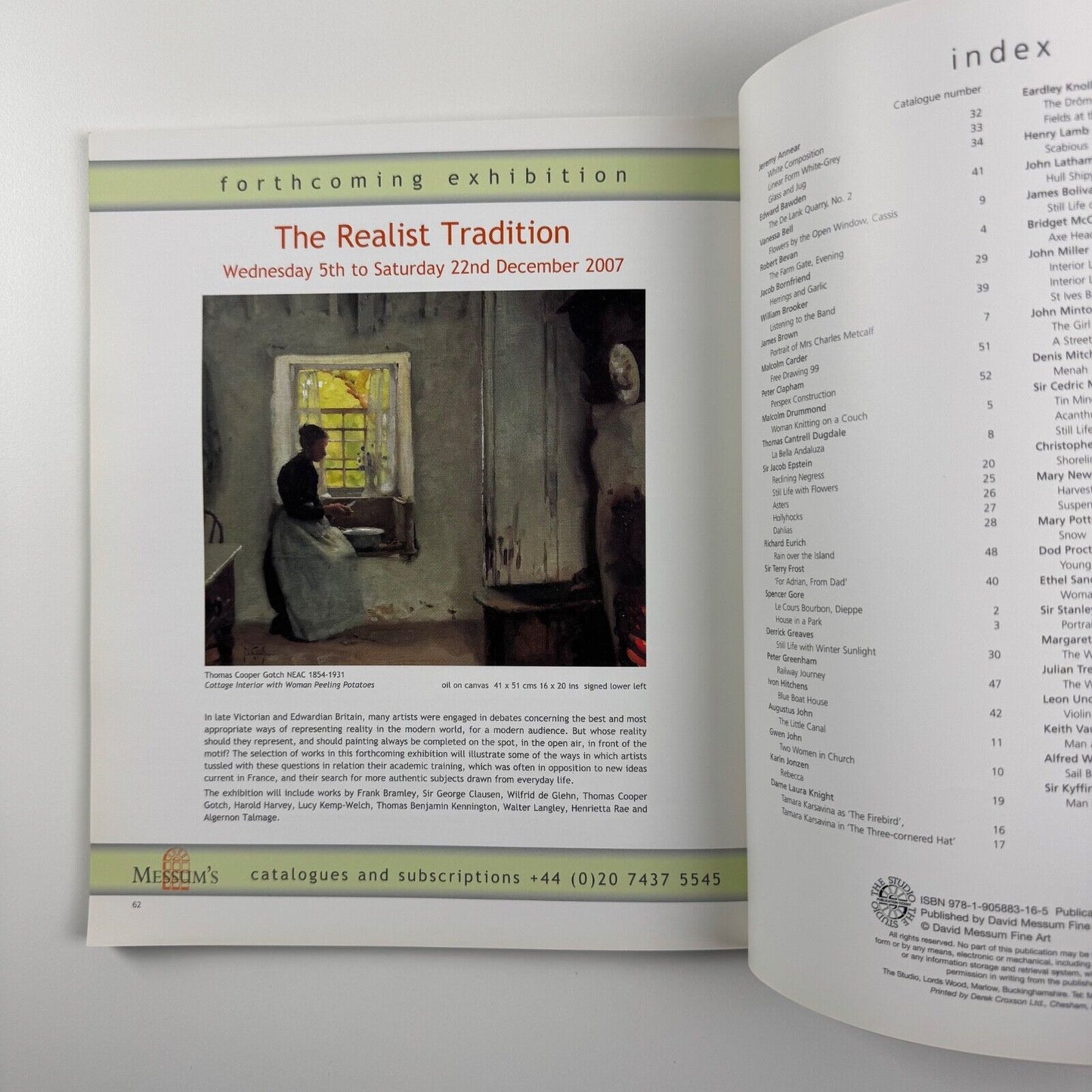 From Camden Town to St Ives. Twentieth-century British Art | Messum's, 2007