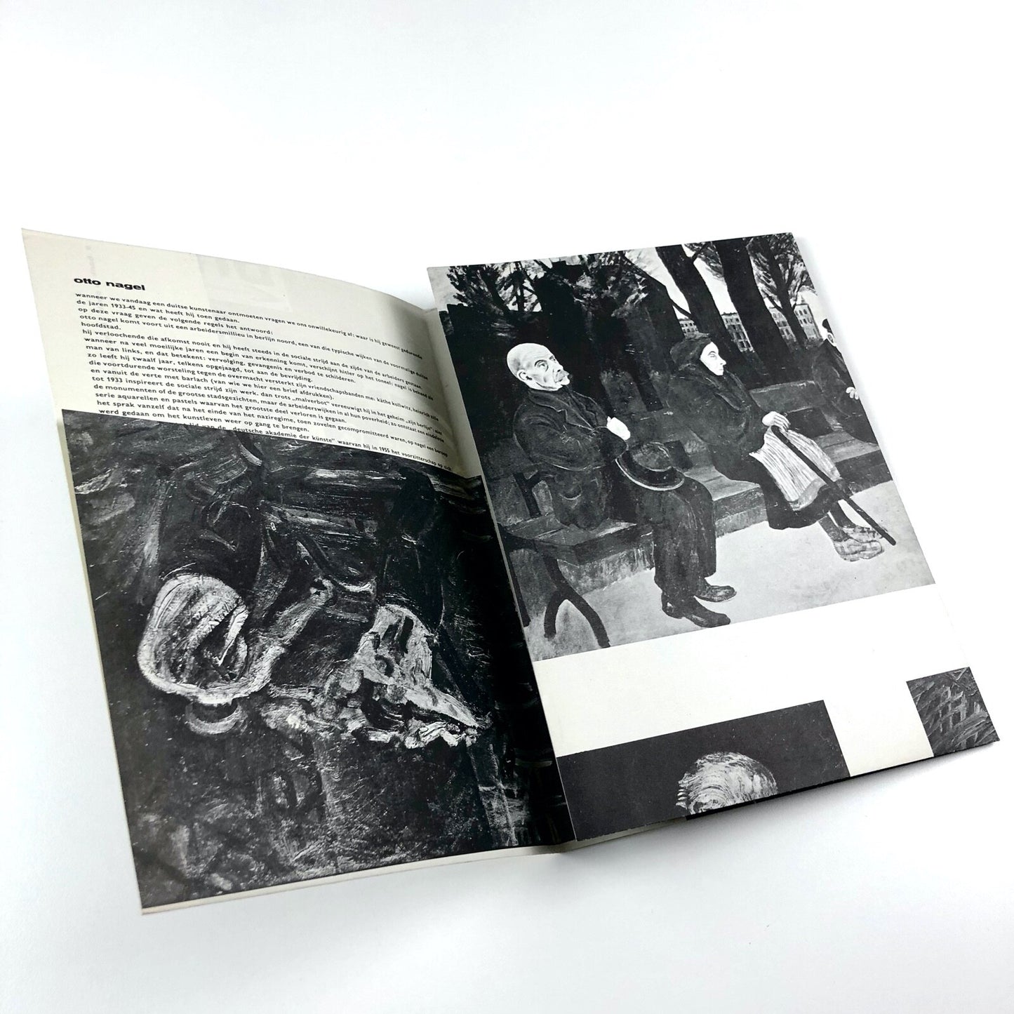 Otto Nagel | Stedelijk Museum fold-out exhibition leaflet/poster, 1962