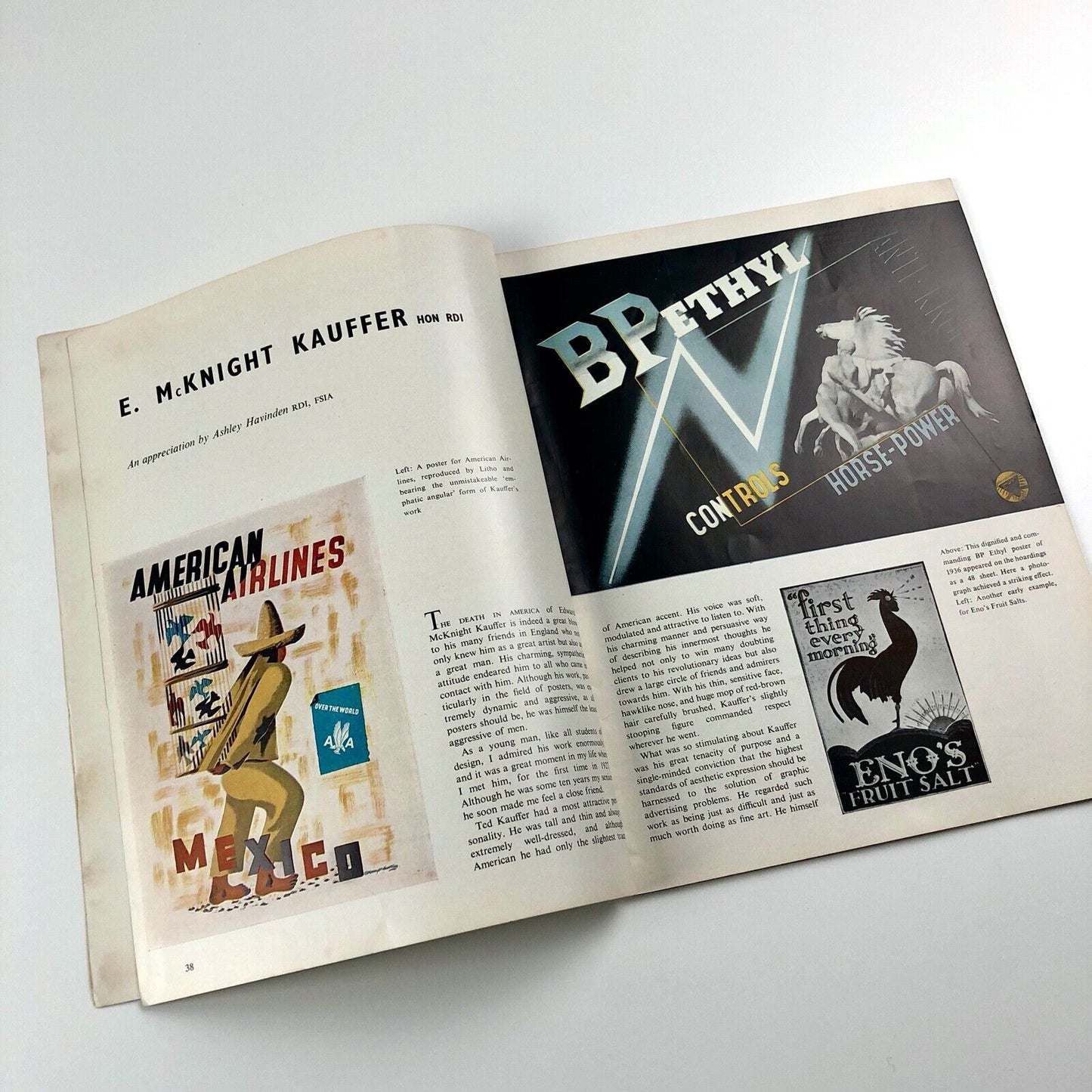 Art & Industry Journal of Industrial Design Feb 1955 | McKnight Kauffer / Ashley Havinden