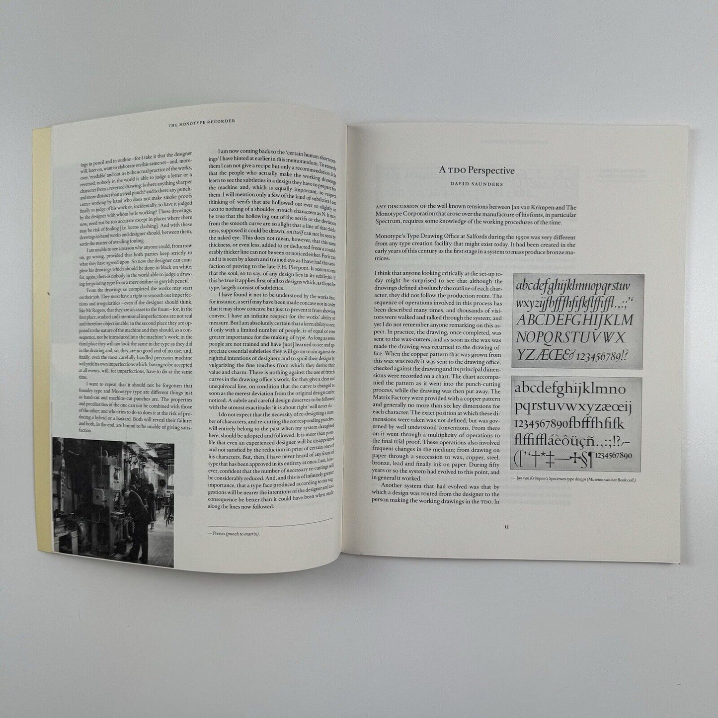 The Monotype Recorder New Series Volume 9. The Dutch Connection limited edition no. 1054/1250
