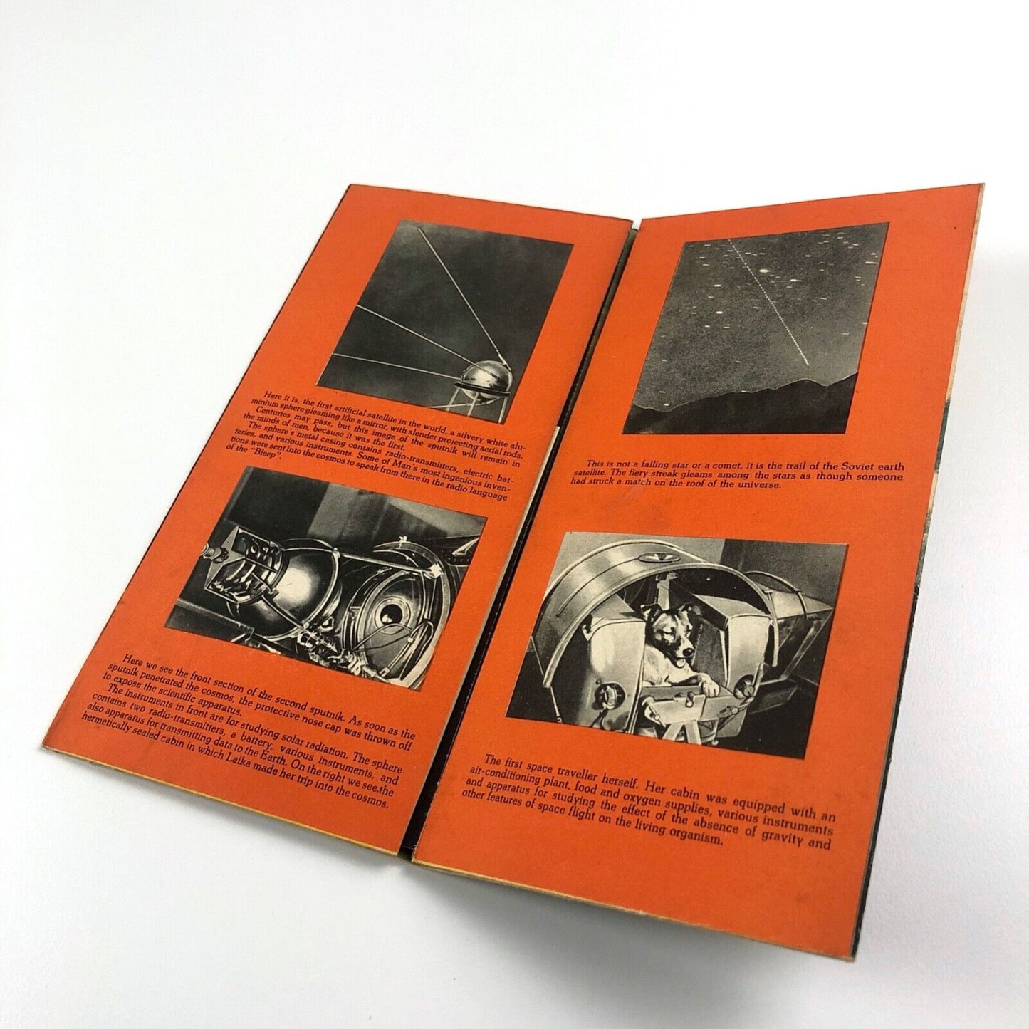 Facing the Cosmos leaflet | USSR Section, Brussels Universal International Exhibition 1958