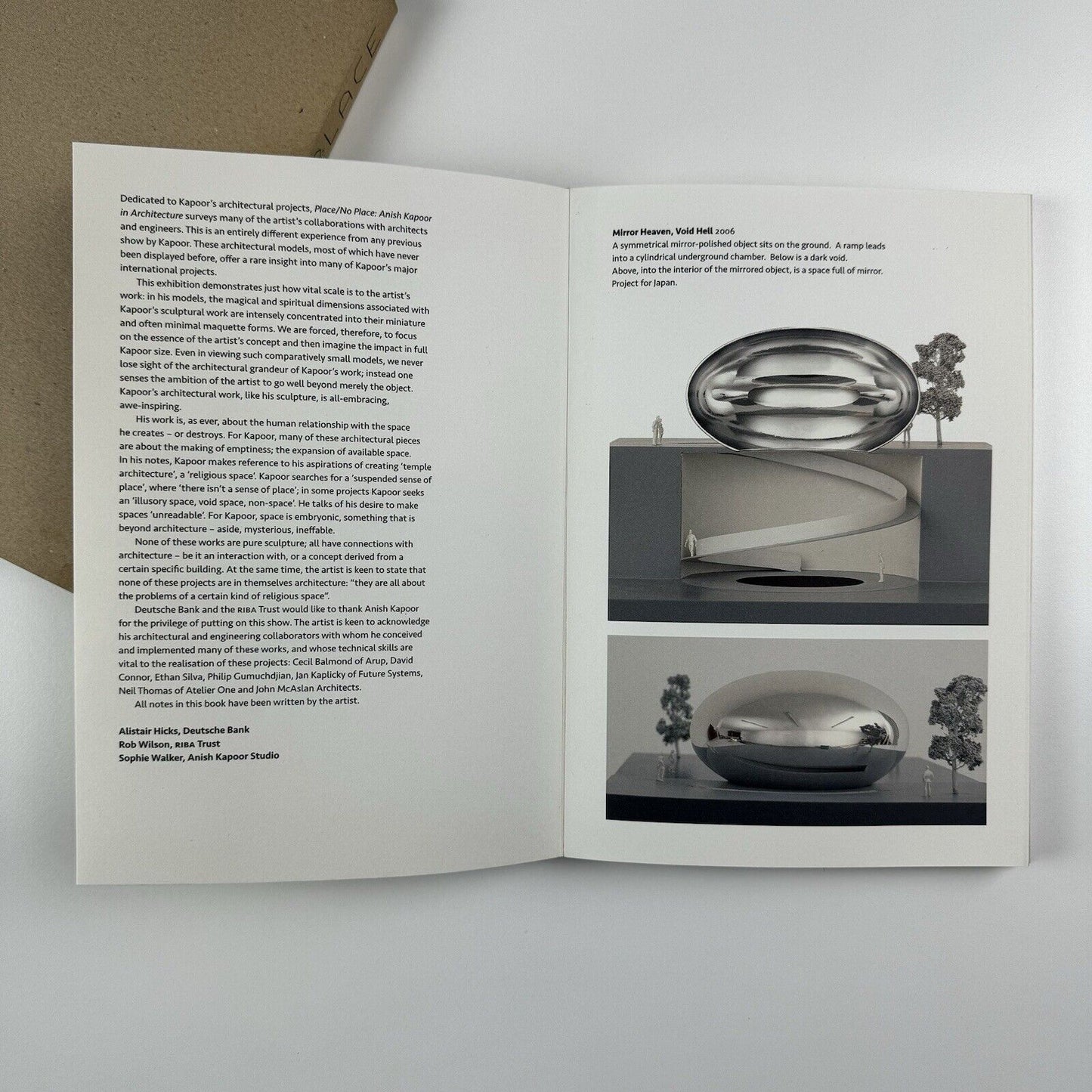 Place / No Place. Anish Kapoor in Architecture | RIBA 2008