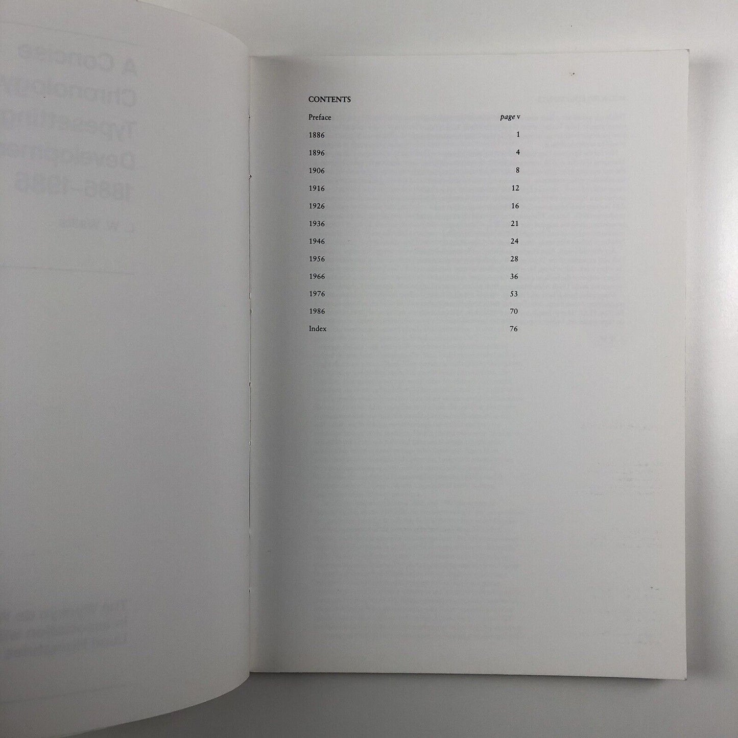 A Concise Chronology of Typesetting Developments 1886-1986 by L.W. Wallis 1988