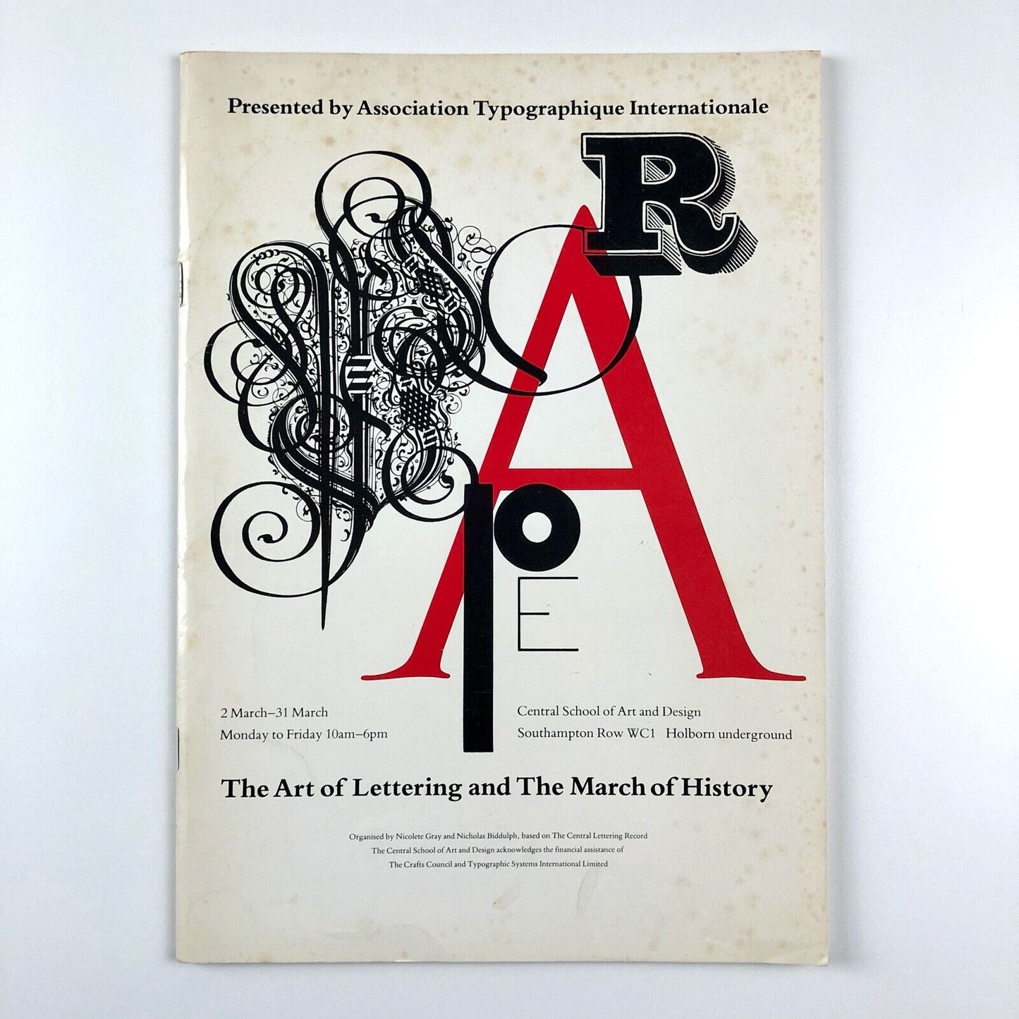 The Art of Lettering and the March of History | Association Typographique Internationale | Nicolete Gray 1982