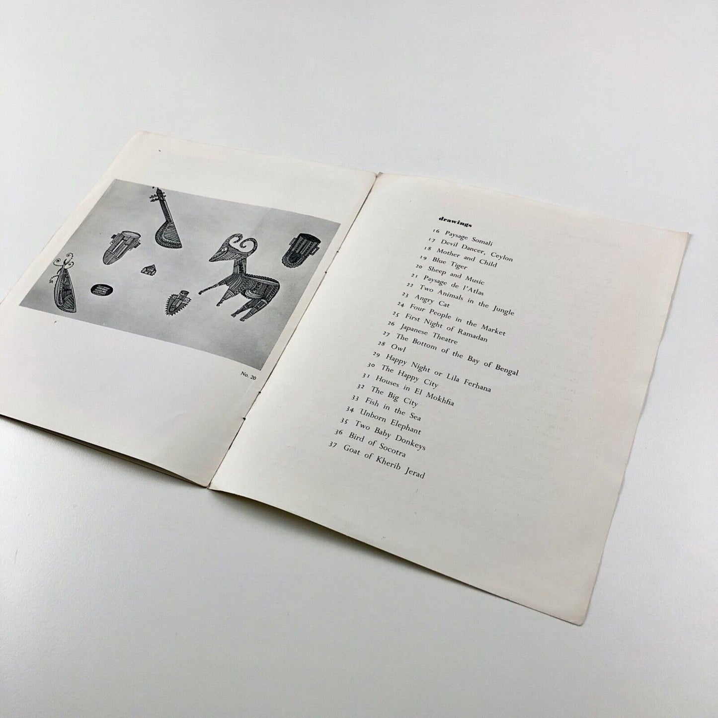 Ahmed Yacoubi. The Hanover Gallery London, 1957 | Exhibition booklet