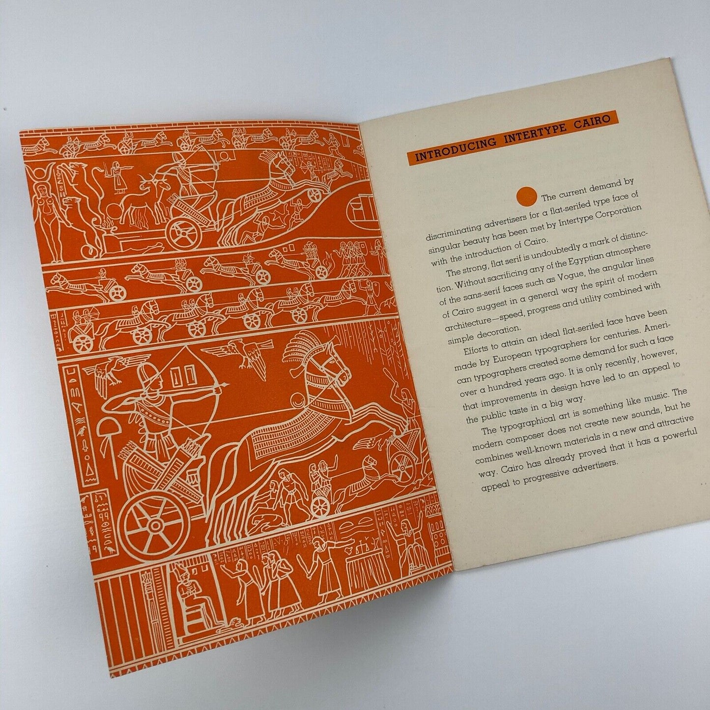 Cairo type specimen | Intertype Corporation Brooklyn New York 1933?