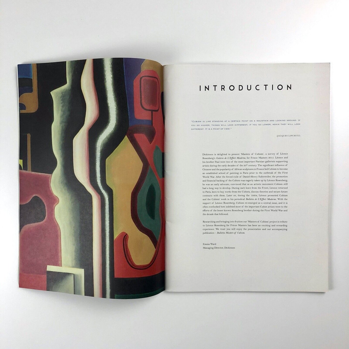 Masters of Cubism – Bulletin | Frieze Masters | Simon C. Dickinson, 2015