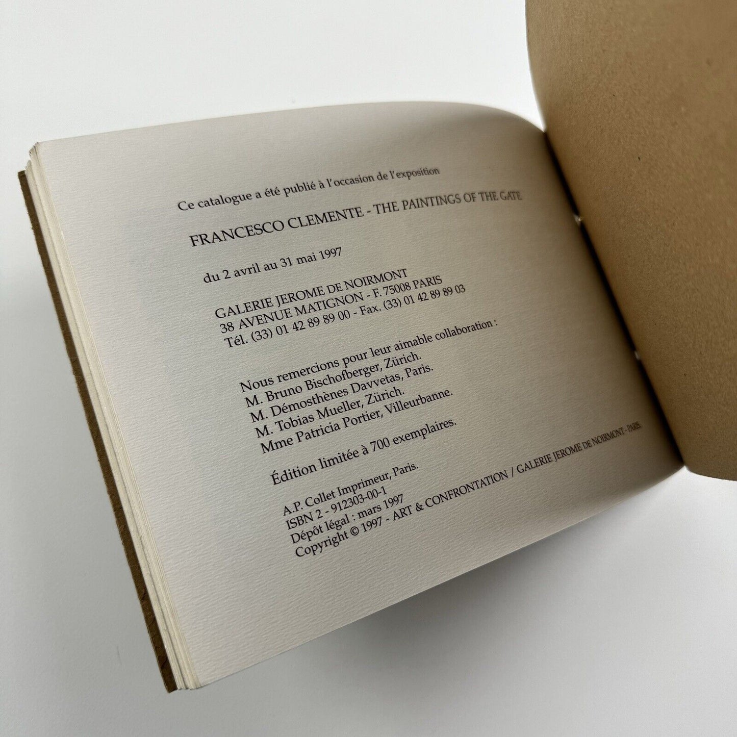 Francesco Clemente – The Paintings of the Gate | Exhibition catalogue | Galerie Jerome de Noirmont, Paris, 1997