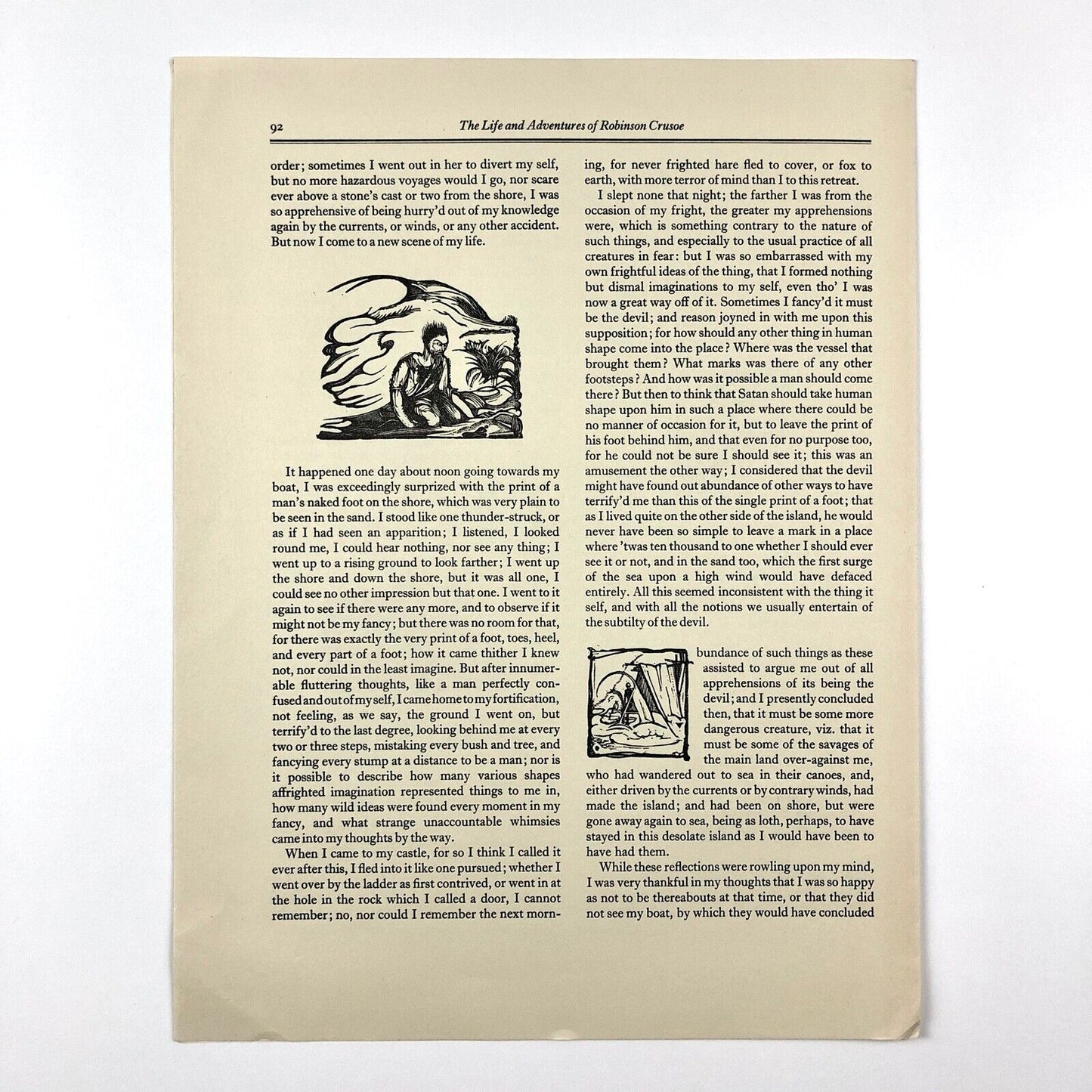 The Basilisk Press | Robinson Crusoe – prospectus leaflet 1979 and ephemera