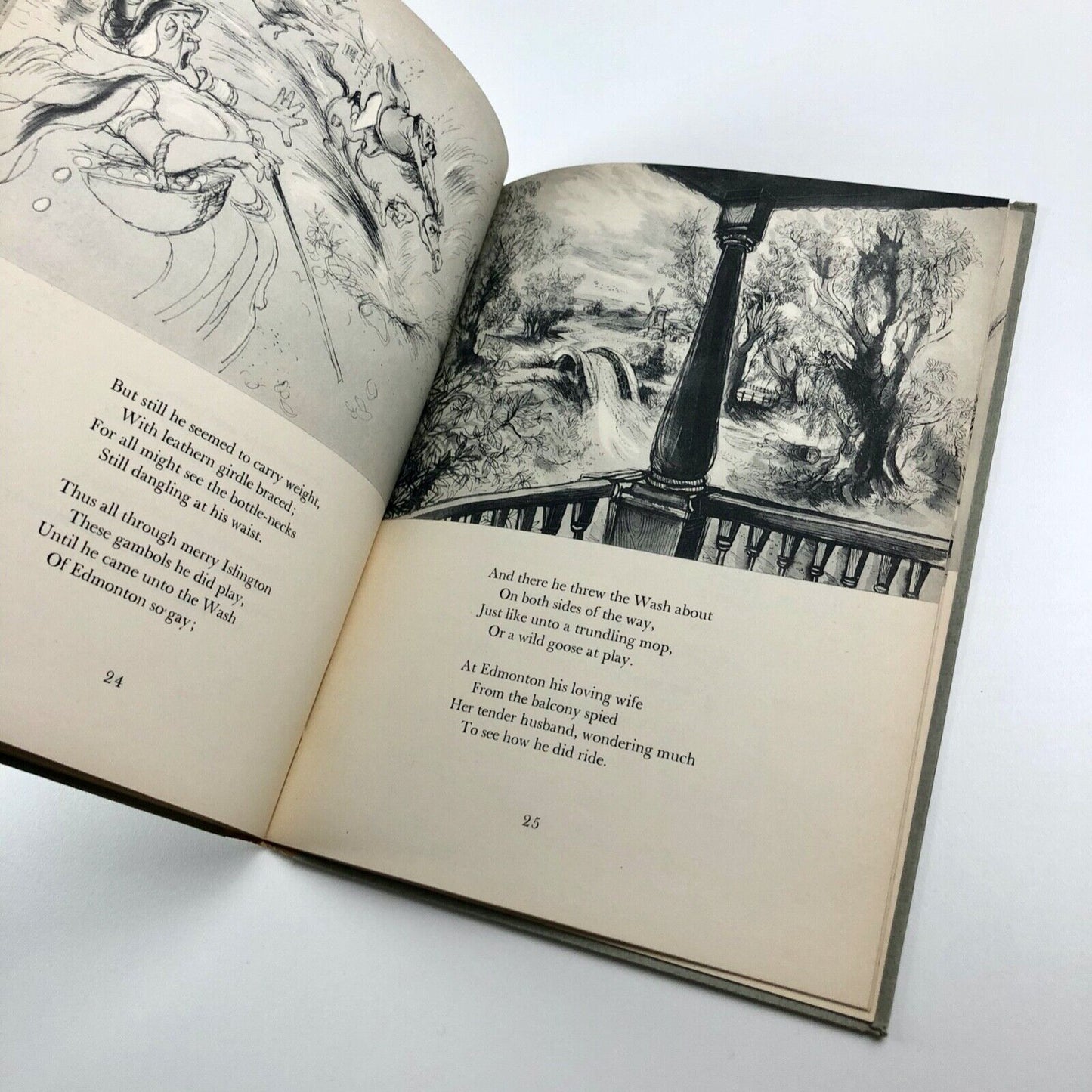 The Diverting History of John Gilpin | The Chiswick Press 1952, illustrations by Ronald Searle