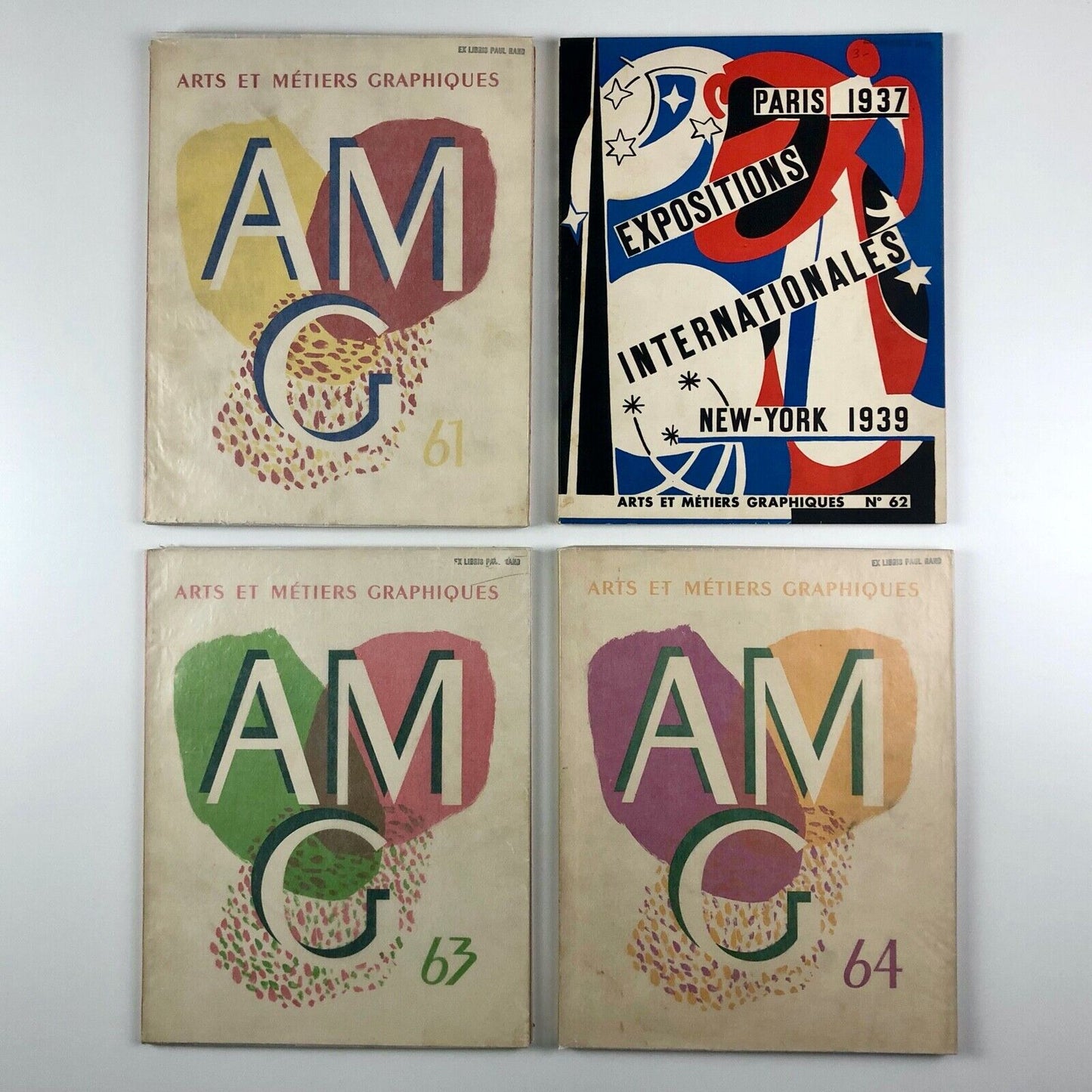 Arts et Métiers Graphiques Vols 1-68 1927-39 Charles Peignot 68 vols some Paul Rand ex-libris