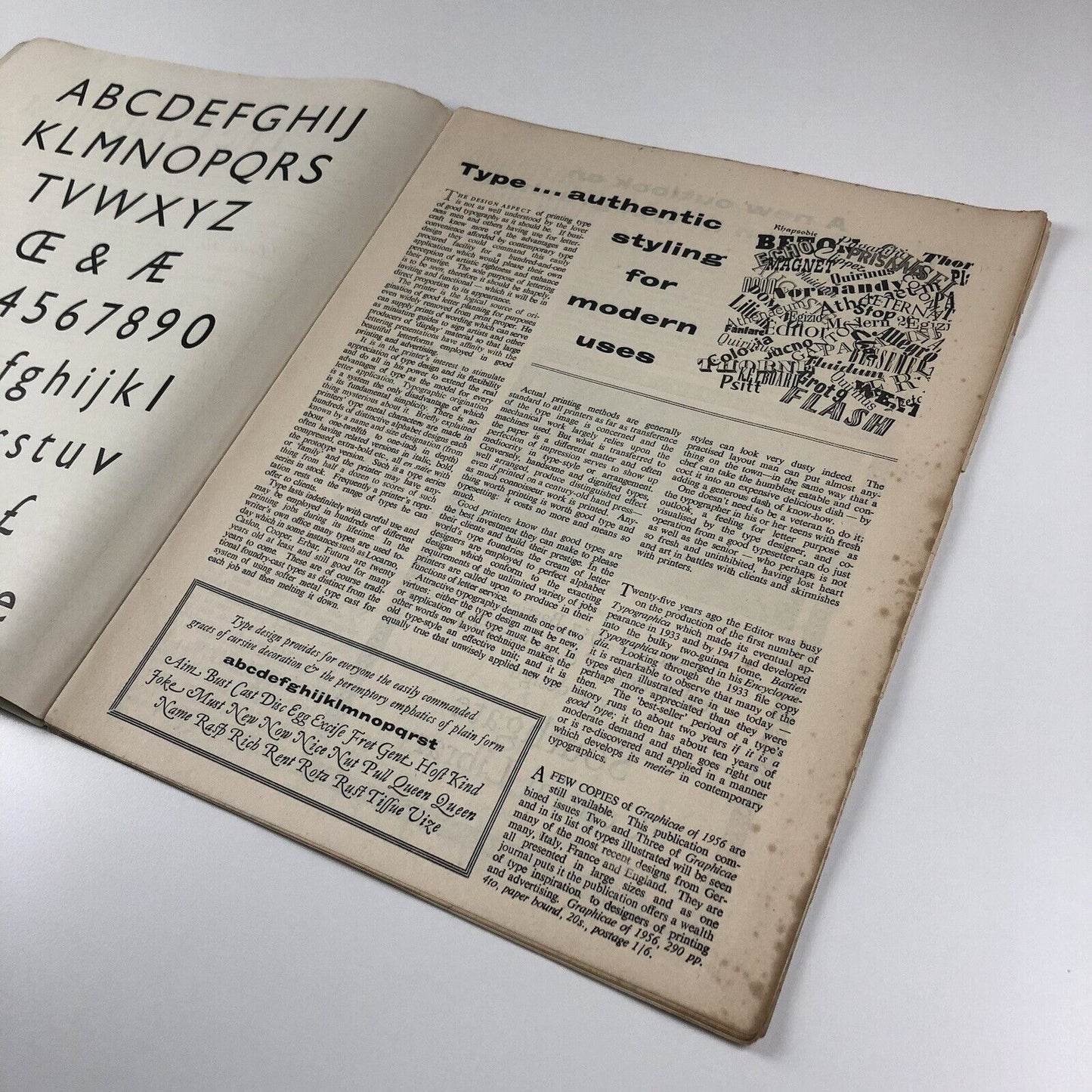 The Graphicist Journal of Alphabetics & International Graphicae No. 1 | A.J. Bastien at Colneside Press, 1957