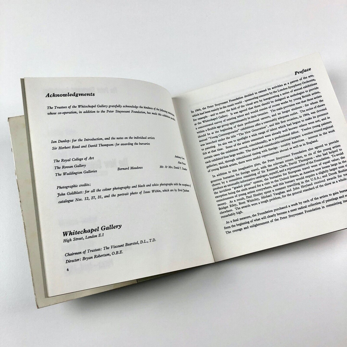 The New Generation 1965 – Whitechapel Gallery catalogue, 1965 Ian Dunlop