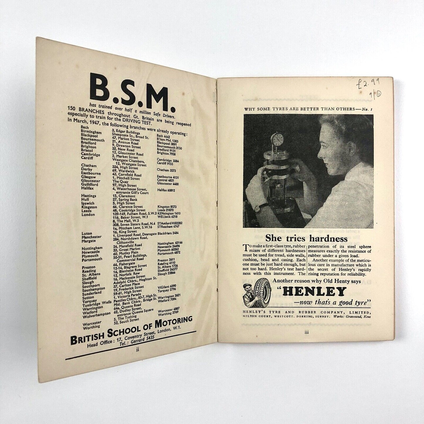 The Driving Test Fully Explained by F.S. Hollidge | Temple Press, 1947
