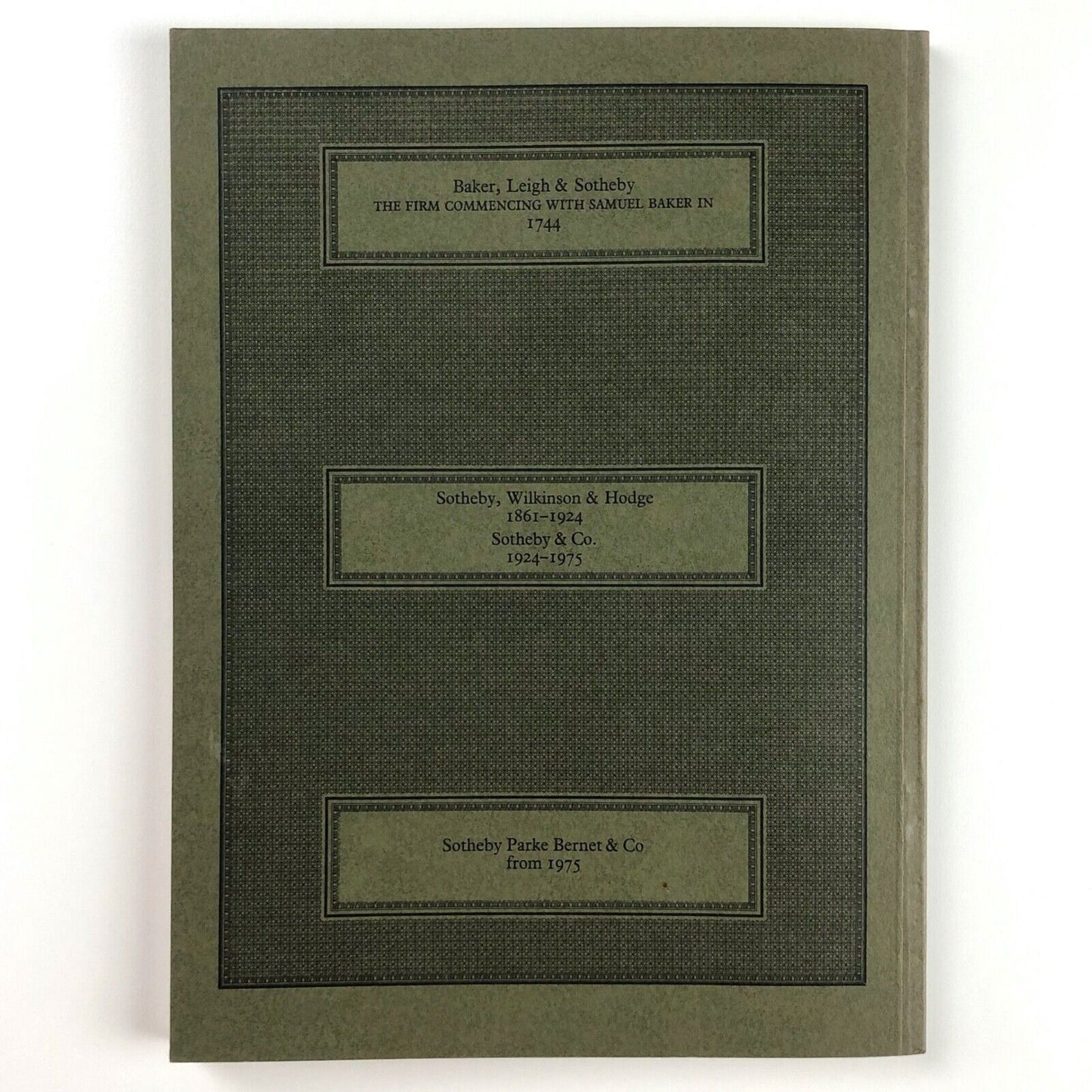Sotheby's catalogue – Old Masters and Modern Prints | London, 15 October 1981