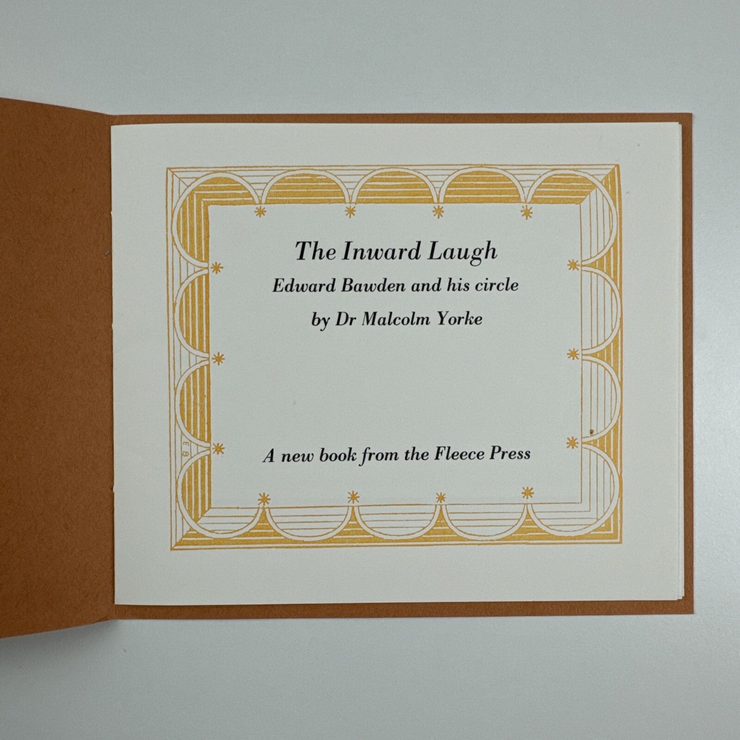 Prospectus leaflet – The Inward Laugh | Edward Bawden & his circle | Fleece Press, 2008