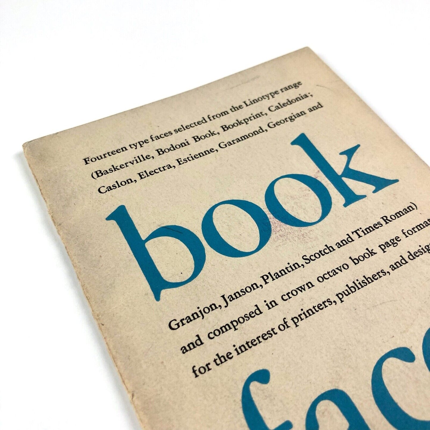 Fourteen type designs from the Linotype repertory of Book Faces | Linotype & Machinery Ltd