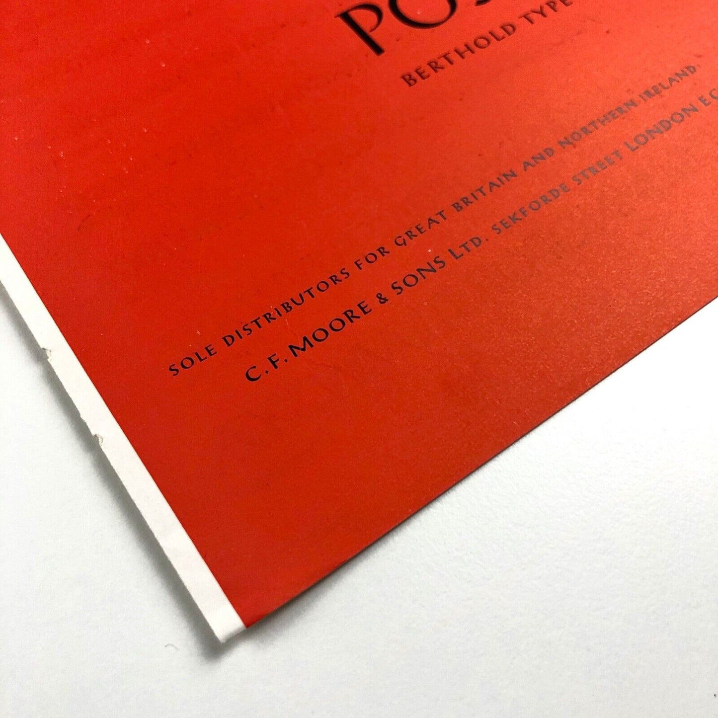 Post Title Berthold Type Foundry Type supplement issued by Print in Britain 1956