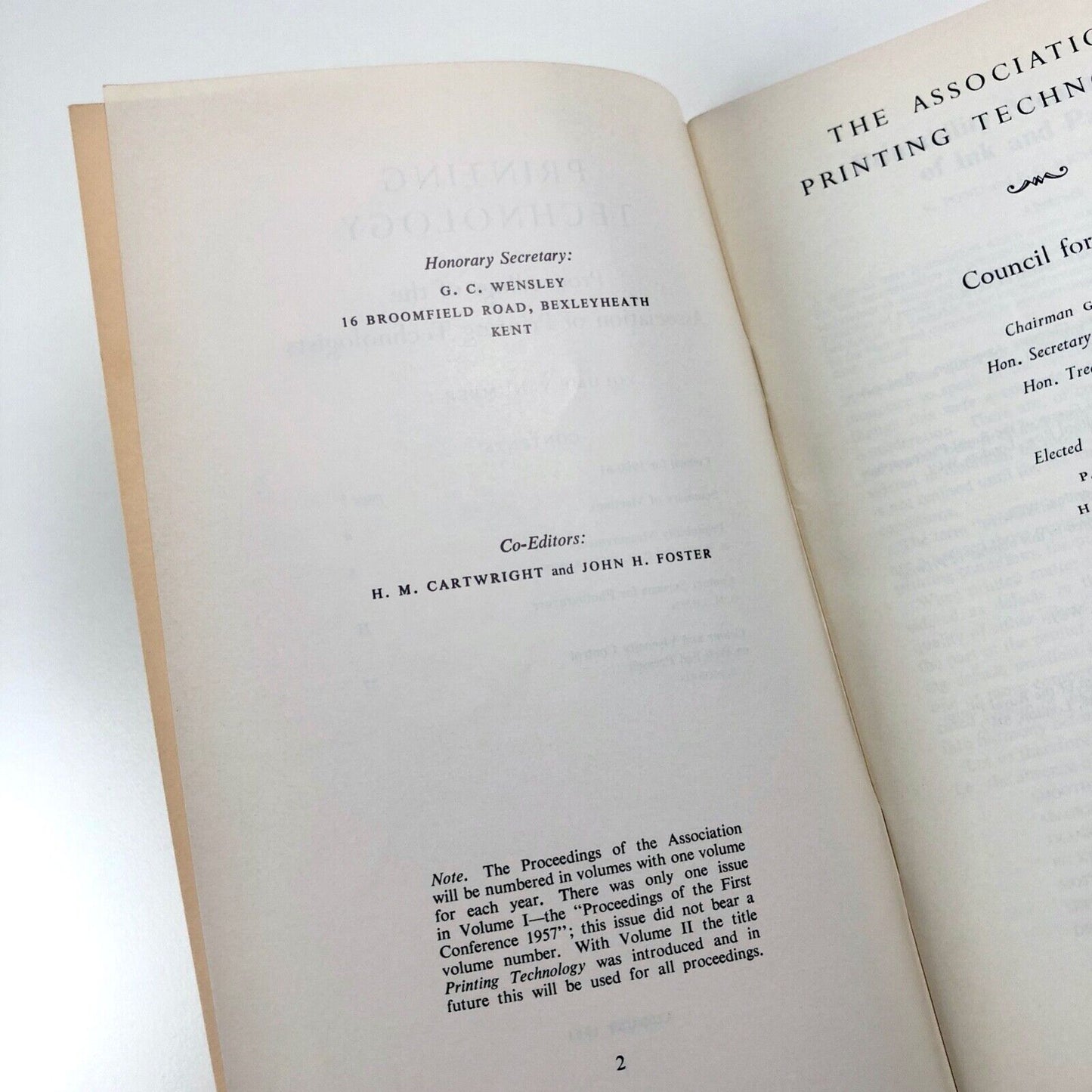 Printing Technology | Association of Printing Technologists Aug 1961 Vol V No 1