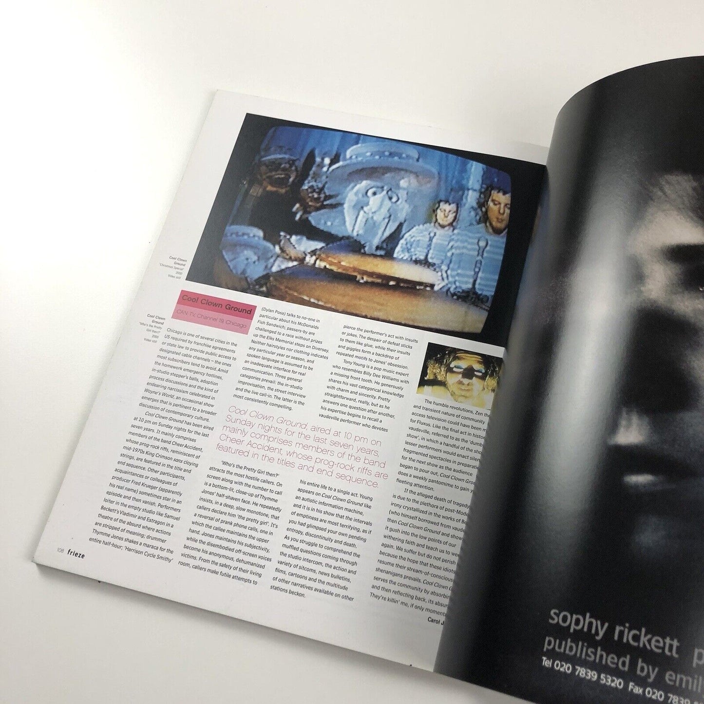 Frieze Contemporary Art and Culture magazine – Issue 58 April 2001