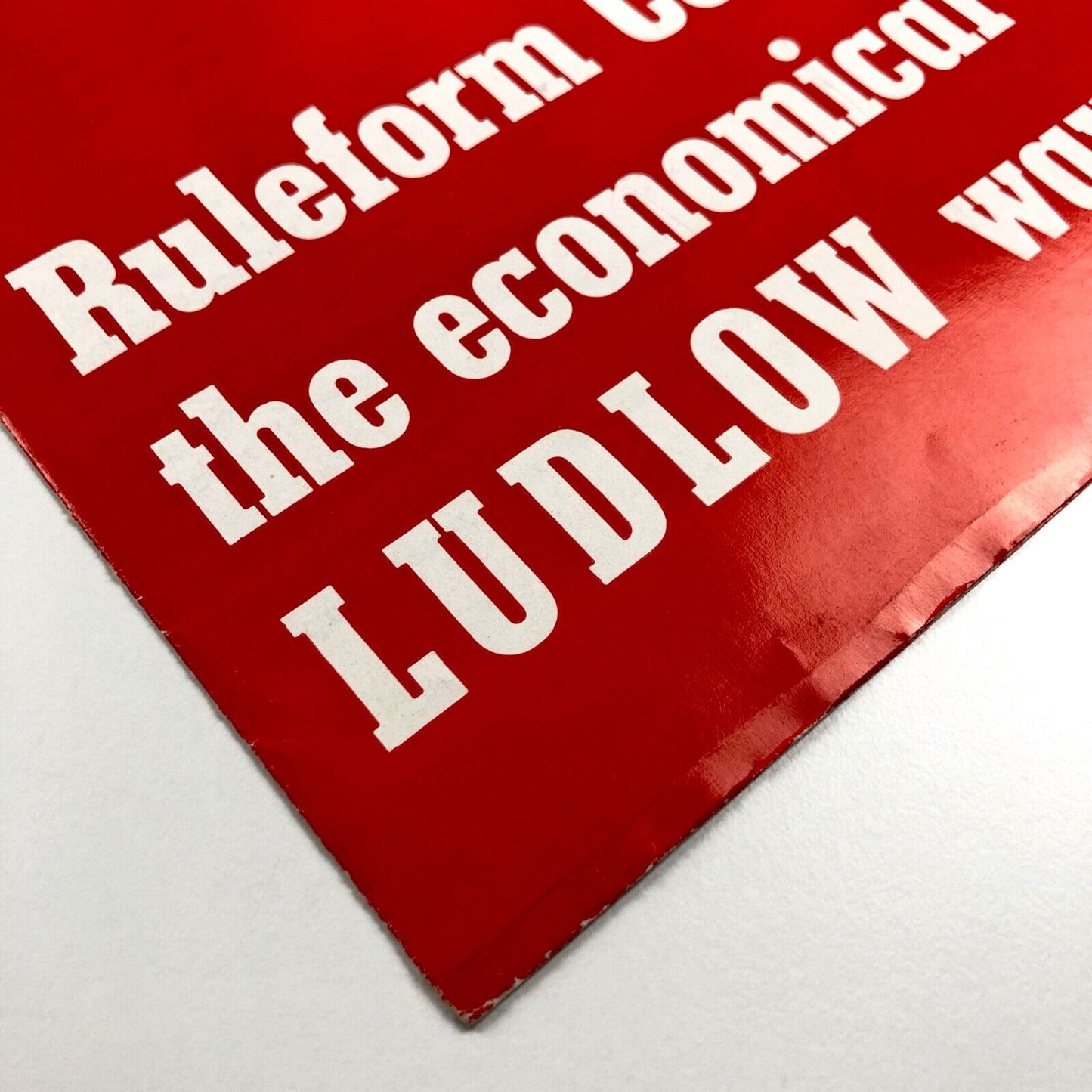 Ruleform Composition the Economical Ludlow Way | Fold-out promotional poster