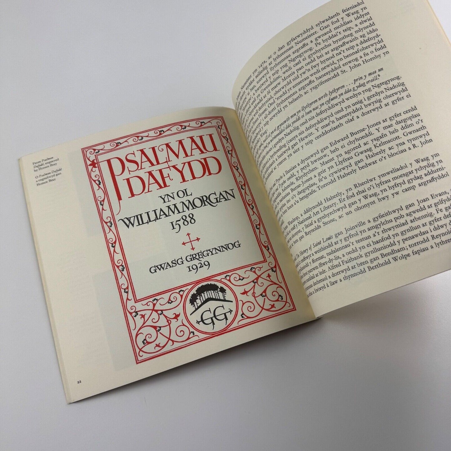 Printing at Gregynog. Aspects of a Great Private Press by Michael Hutchins. Published on the occasion of the 1976 Gregynog Press exhibition Welsh Arts Council