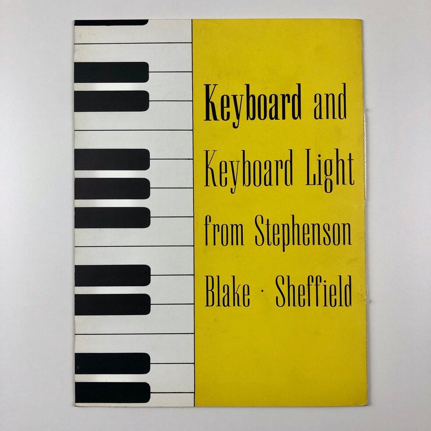 Keyboard and Keyboard Light | Stephenson Blake type specimen booklet