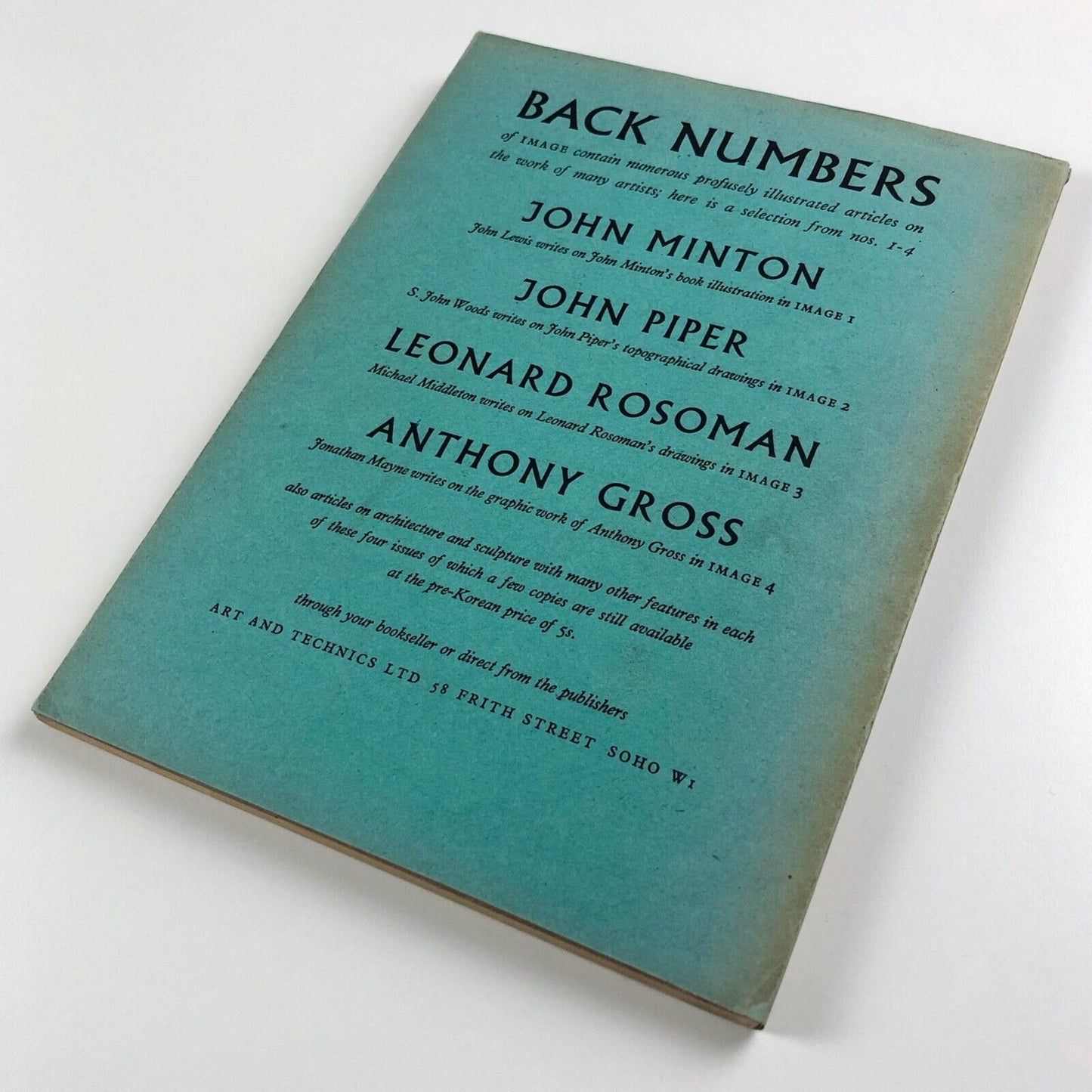 Image 8: A periodical of the Visual Arts, Summer 1952 includes Gordon Cullen, Henry Moore, George Mackley, Bernard Partridge | Art and Technics