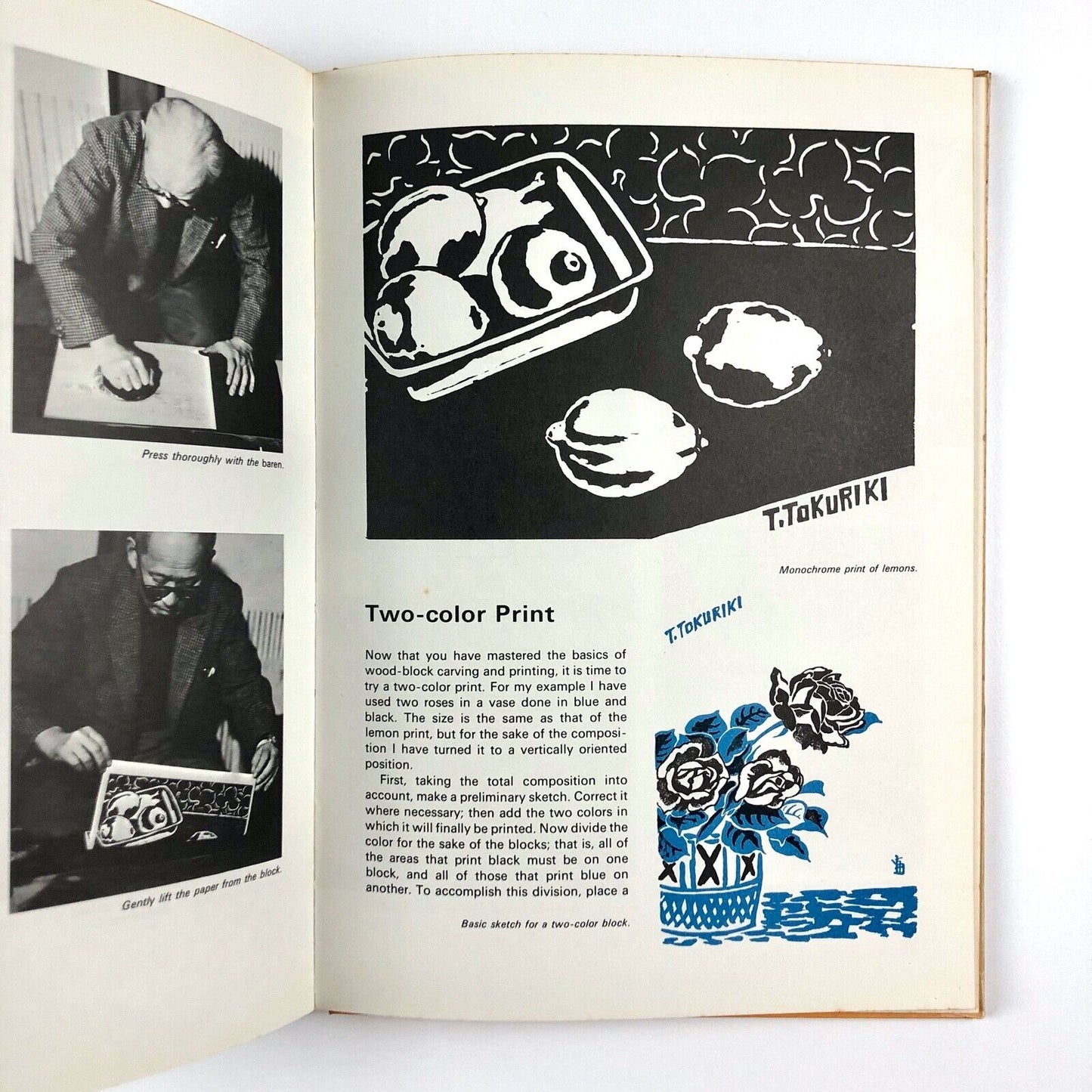 Wood-block Print Primer by Tomikichro Tokuriki 1970