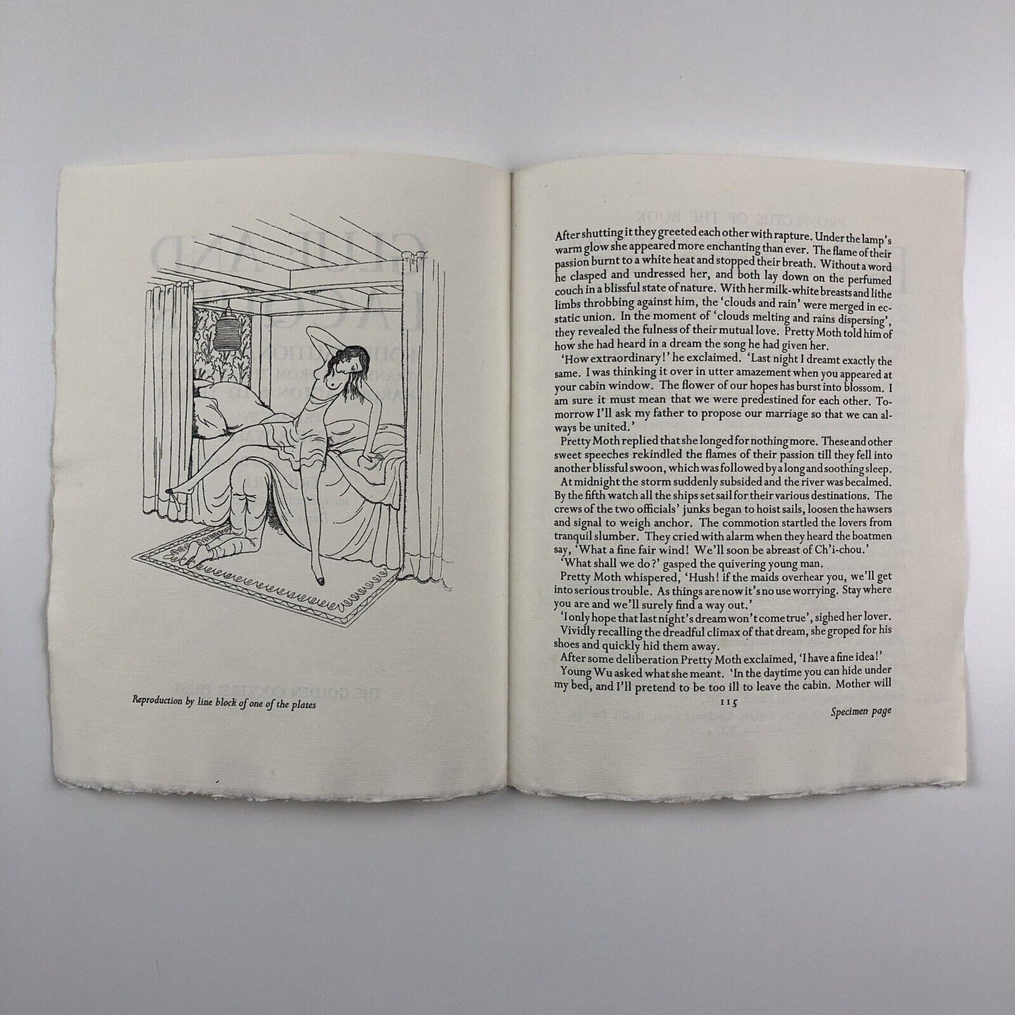 Prospectus for Glue and Lacquer translated by Harold Acton illustrations Eric Gill Golden Cockerel Press c1941